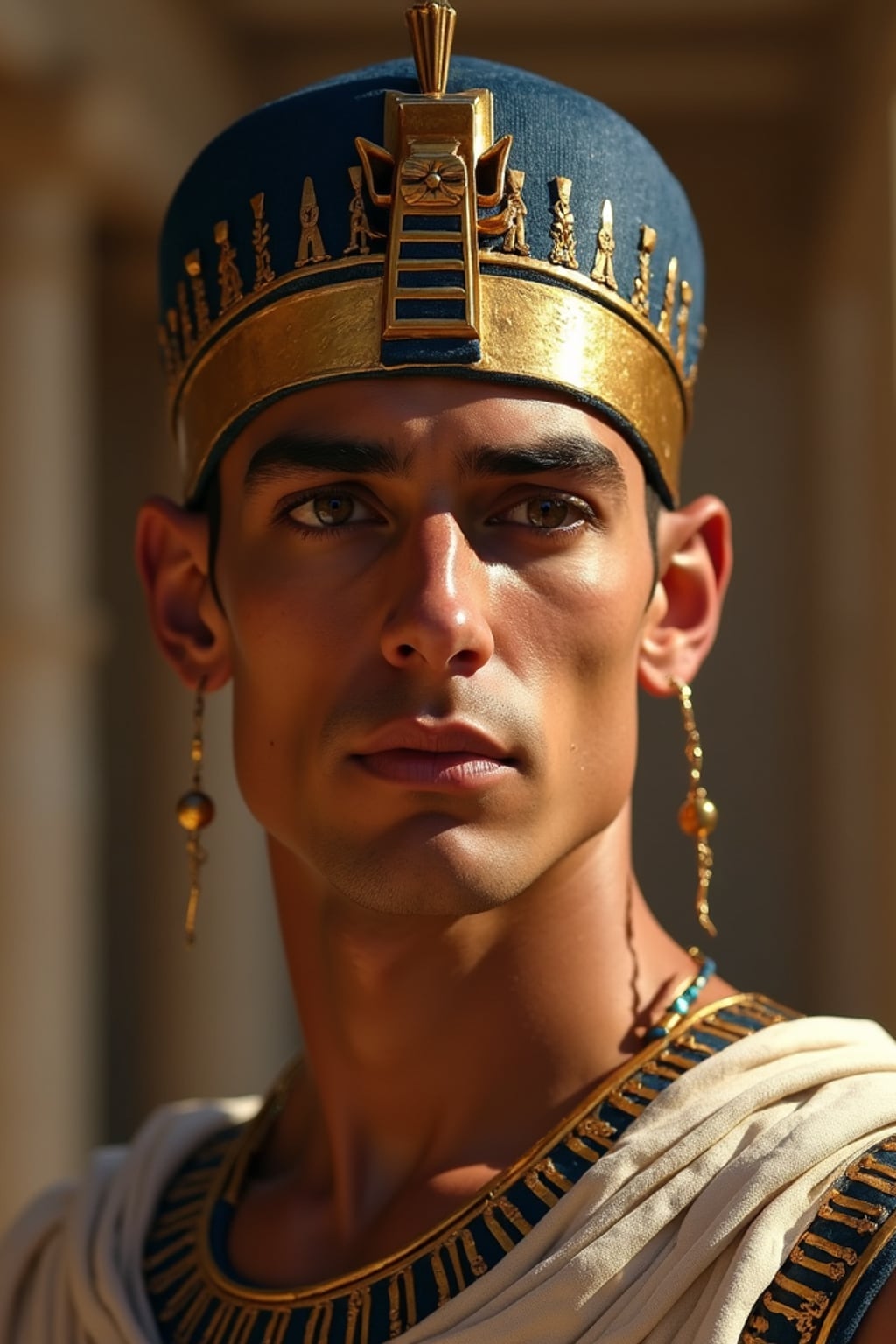 man as Egyptian Pharaoh Emperor