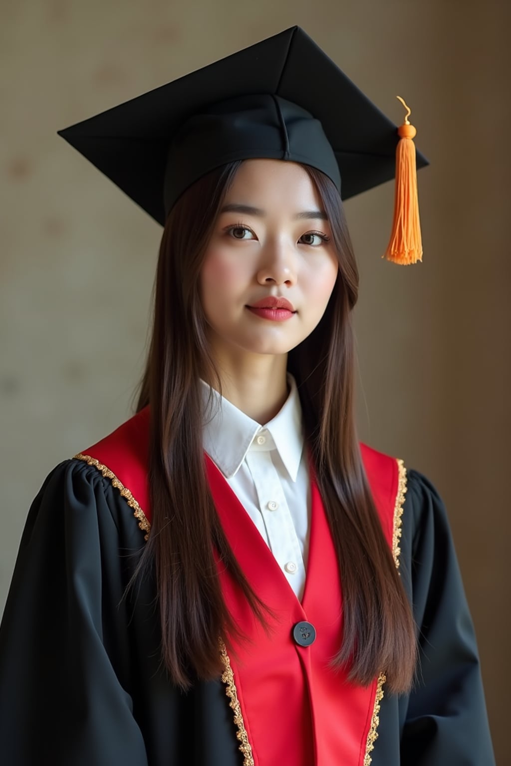 a graduate woman in their academic gown