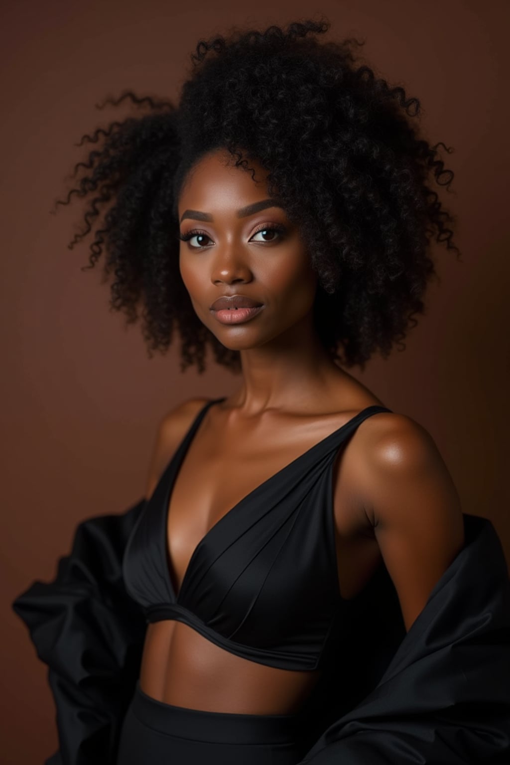 classy  feminine woman dressed in formalwear, ready for a night out