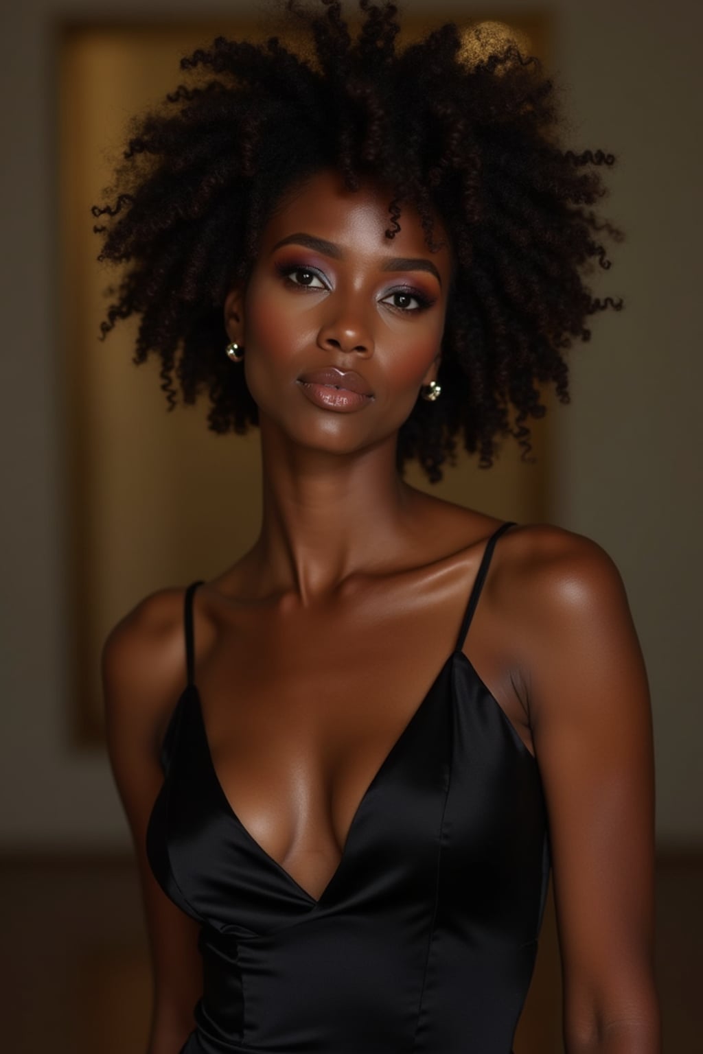 classy  feminine woman dressed in formalwear, ready for a night out