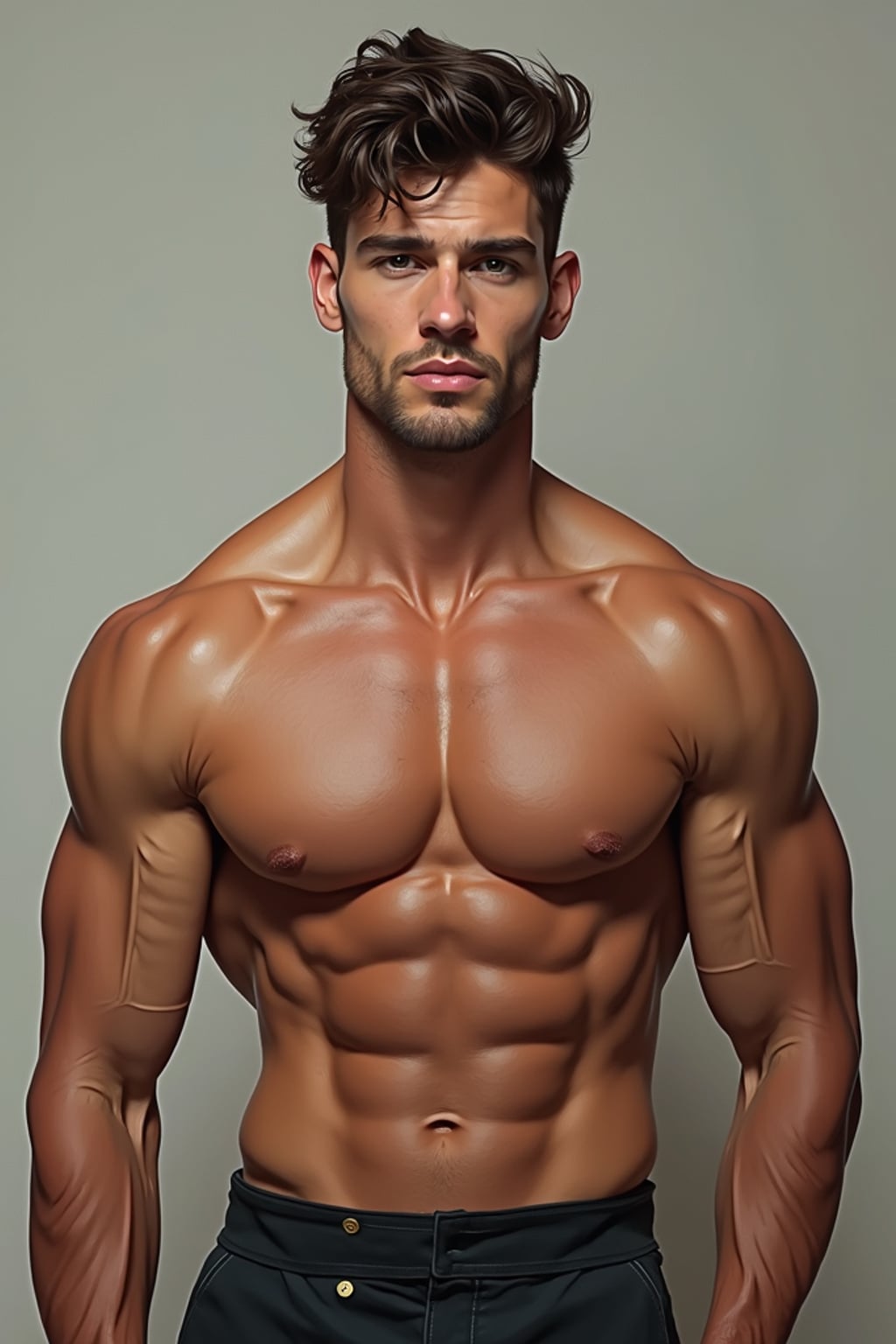 Full body portrait of man as a digital painting.  Creative rendering, modern style. Digital art masterpiece.