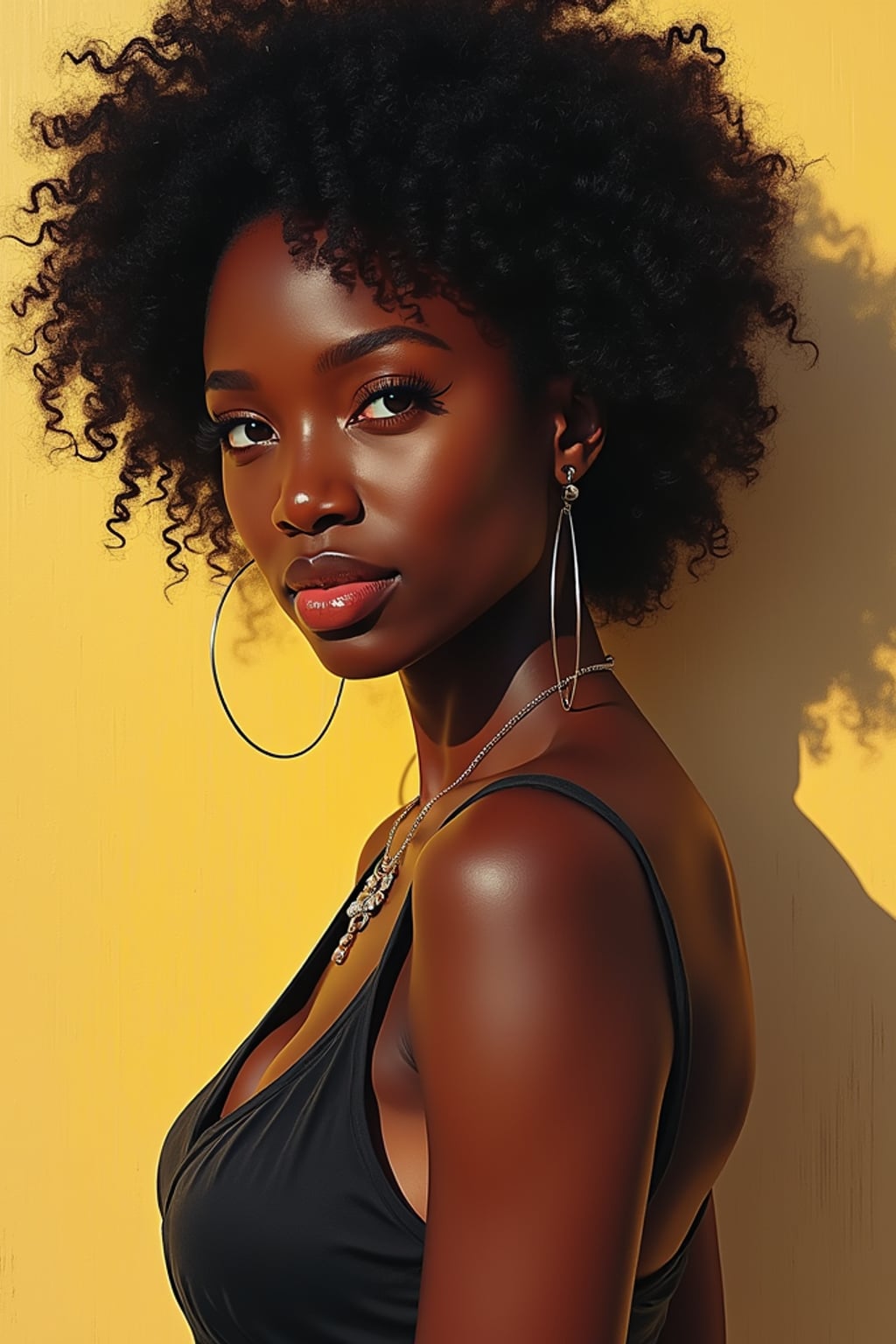 Full body portrait of woman as a digital painting. Digital brushstrokes, artistic effects . Digital art masterpiece.