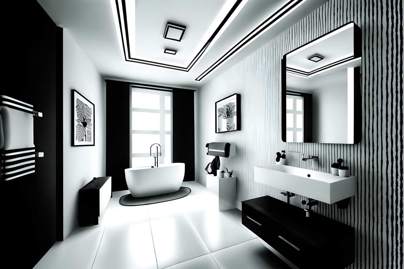 (hand-drawn monochrome black and white sketch line drawing)++ of sketch-style (bathroom) apartment interior. a sketch of interior. with . a sketch of interior. with bathroom sink with faucet and plant and mirror. trending on artstation. black and white line drawing sketch without colors. masterpiece, cinematic light, ultrarealistic+, photorealistic+, 8k, raw photo, realistic, sharp focus on eyes, (symmetrical eyes), (intact eyes), hyperrealistic, highest quality, best quality, , highly detailed, masterpiece, best quality, extremely detailed 8k wallpaper, masterpiece, best quality, ultra-detailed, best shadow, detailed background, detailed face, detailed eyes, high contrast, best illumination, detailed face, dulux, caustic, dynamic angle, detailed glow. dramatic lighting. highly detailed, insanely detailed hair, symmetrical, intricate details, professionally retouched, 8k high definition. strong bokeh. award winning photo.
