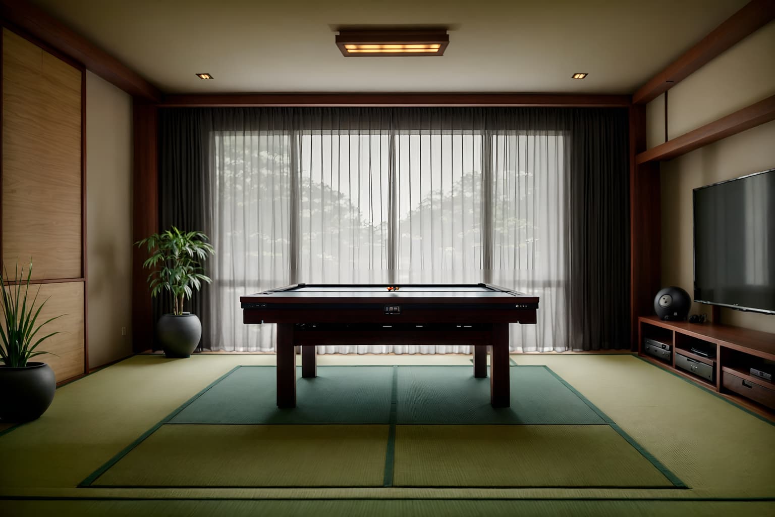 zen-style (gaming room interior) . with mimimalist and clutter free and asian interior and asian zen interior and japanese minimalist interior and asian zen interior and clean lines and japanese minimalist interior. . cinematic photo, highly detailed, cinematic lighting, ultra-detailed, ultrarealistic, photorealism, 8k. zen interior design style. masterpiece, cinematic light, ultrarealistic+, photorealistic+, 8k, raw photo, realistic, sharp focus on eyes, (symmetrical eyes), (intact eyes), hyperrealistic, highest quality, best quality, , highly detailed, masterpiece, best quality, extremely detailed 8k wallpaper, masterpiece, best quality, ultra-detailed, best shadow, detailed background, detailed face, detailed eyes, high contrast, best illumination, detailed face, dulux, caustic, dynamic angle, detailed glow. dramatic lighting. highly detailed, insanely detailed hair, symmetrical, intricate details, professionally retouched, 8k high definition. strong bokeh. award winning photo.