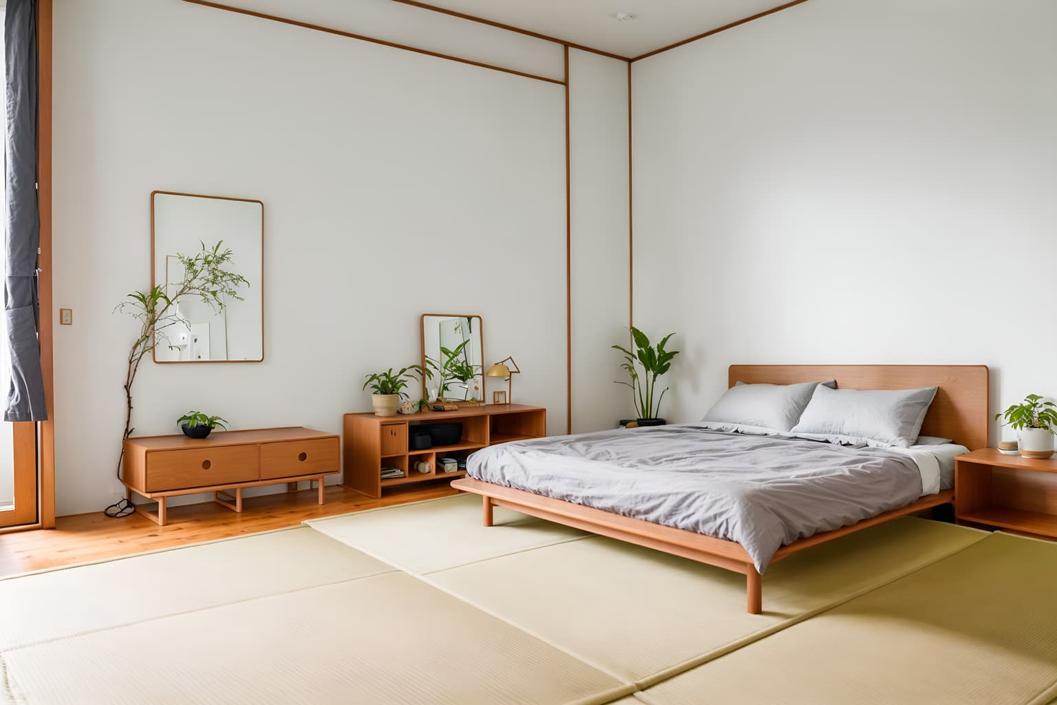 zen-style (kids room interior) with kids desk and plant and storage bench or ottoman and night light and headboard and mirror and bedside table or night stand and dresser closet. . with japanese interior and japanese minimalist interior and japanese minimalist interior and japanese minimalist interior and asian zen interior and clean lines and simple furniture and calm and neutral colors. . cinematic photo, highly detailed, cinematic lighting, ultra-detailed, ultrarealistic, photorealism, 8k. zen interior design style. masterpiece, cinematic light, ultrarealistic+, photorealistic+, 8k, raw photo, realistic, sharp focus on eyes, (symmetrical eyes), (intact eyes), hyperrealistic, highest quality, best quality, , highly detailed, masterpiece, best quality, extremely detailed 8k wallpaper, masterpiece, best quality, ultra-detailed, best shadow, detailed background, detailed face, detailed eyes, high contrast, best illumination, detailed face, dulux, caustic, dynamic angle, detailed glow. dramatic lighting. highly detailed, insanely detailed hair, symmetrical, intricate details, professionally retouched, 8k high definition. strong bokeh. award winning photo.