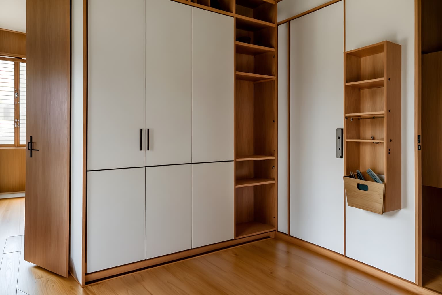 zen-style (drop zone interior) with storage baskets and shelves for shoes and cabinets and lockers and wall hooks for coats and storage drawers and cubbies and high up storage. . with japanese minimalist interior and japanese minimalist interior and simplicity and clean lines and natural light and serenity and harmony and asian zen interior and asian interior. . cinematic photo, highly detailed, cinematic lighting, ultra-detailed, ultrarealistic, photorealism, 8k. zen interior design style. masterpiece, cinematic light, ultrarealistic+, photorealistic+, 8k, raw photo, realistic, sharp focus on eyes, (symmetrical eyes), (intact eyes), hyperrealistic, highest quality, best quality, , highly detailed, masterpiece, best quality, extremely detailed 8k wallpaper, masterpiece, best quality, ultra-detailed, best shadow, detailed background, detailed face, detailed eyes, high contrast, best illumination, detailed face, dulux, caustic, dynamic angle, detailed glow. dramatic lighting. highly detailed, insanely detailed hair, symmetrical, intricate details, professionally retouched, 8k high definition. strong bokeh. award winning photo.