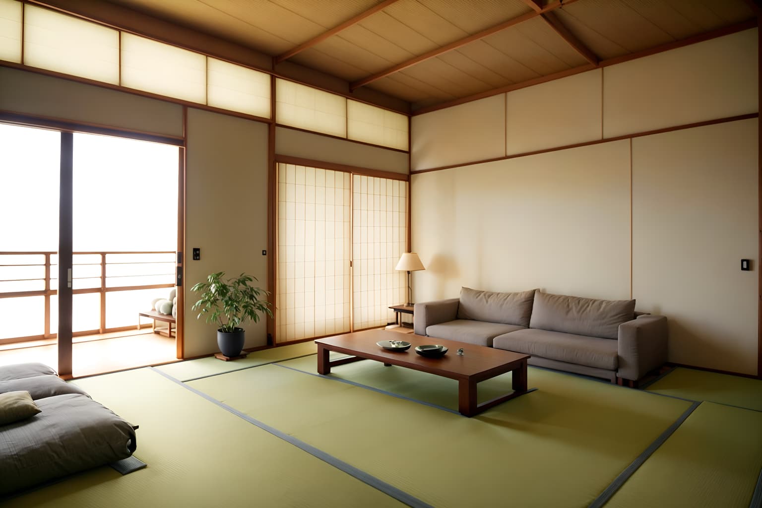 zen-style (exhibition space interior) . with calm and neutral colors and japanese minimalist interior and japanese minimalist interior and mimimalist and serenity and harmony and clutter free and asian zen interior and simple furniture. . cinematic photo, highly detailed, cinematic lighting, ultra-detailed, ultrarealistic, photorealism, 8k. zen interior design style. masterpiece, cinematic light, ultrarealistic+, photorealistic+, 8k, raw photo, realistic, sharp focus on eyes, (symmetrical eyes), (intact eyes), hyperrealistic, highest quality, best quality, , highly detailed, masterpiece, best quality, extremely detailed 8k wallpaper, masterpiece, best quality, ultra-detailed, best shadow, detailed background, detailed face, detailed eyes, high contrast, best illumination, detailed face, dulux, caustic, dynamic angle, detailed glow. dramatic lighting. highly detailed, insanely detailed hair, symmetrical, intricate details, professionally retouched, 8k high definition. strong bokeh. award winning photo.