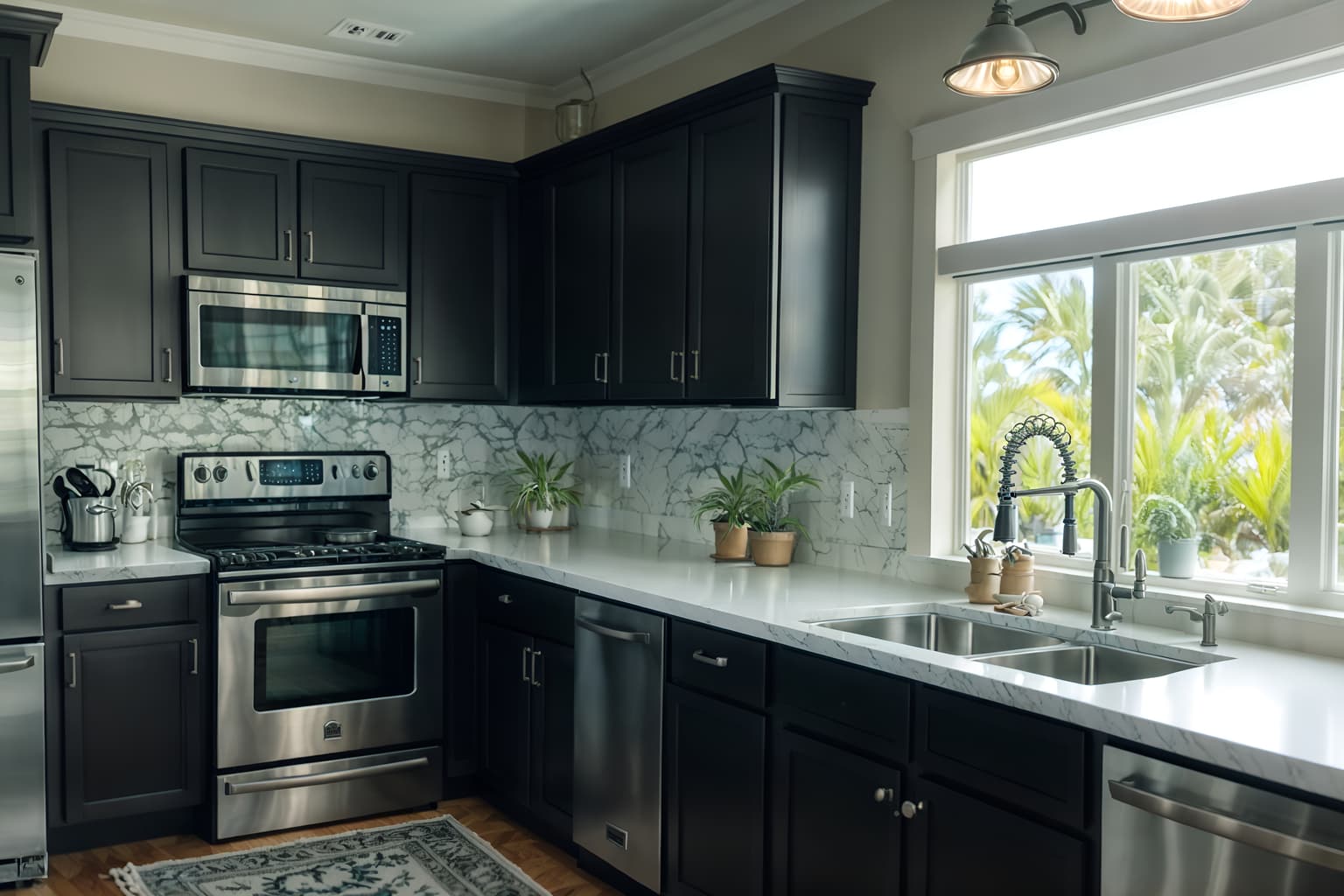 coastal-style (kitchen interior) with sink and stove and refrigerator and plant and worktops and kitchen cabinets and sink. . with . . cinematic photo, highly detailed, cinematic lighting, ultra-detailed, ultrarealistic, photorealism, 8k. coastal interior design style. masterpiece, cinematic light, ultrarealistic+, photorealistic+, 8k, raw photo, realistic, sharp focus on eyes, (symmetrical eyes), (intact eyes), hyperrealistic, highest quality, best quality, , highly detailed, masterpiece, best quality, extremely detailed 8k wallpaper, masterpiece, best quality, ultra-detailed, best shadow, detailed background, detailed face, detailed eyes, high contrast, best illumination, detailed face, dulux, caustic, dynamic angle, detailed glow. dramatic lighting. highly detailed, insanely detailed hair, symmetrical, intricate details, professionally retouched, 8k high definition. strong bokeh. award winning photo.