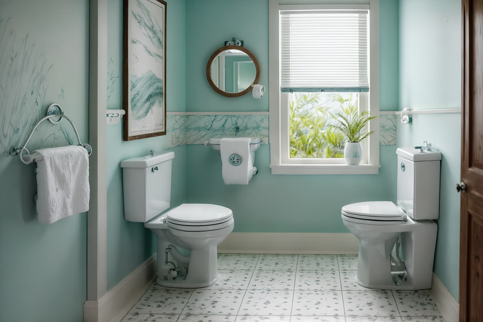 coastal-style (toilet interior) with sink with tap and toilet paper hanger and toilet with toilet seat up and sink with tap. . with . . cinematic photo, highly detailed, cinematic lighting, ultra-detailed, ultrarealistic, photorealism, 8k. coastal interior design style. masterpiece, cinematic light, ultrarealistic+, photorealistic+, 8k, raw photo, realistic, sharp focus on eyes, (symmetrical eyes), (intact eyes), hyperrealistic, highest quality, best quality, , highly detailed, masterpiece, best quality, extremely detailed 8k wallpaper, masterpiece, best quality, ultra-detailed, best shadow, detailed background, detailed face, detailed eyes, high contrast, best illumination, detailed face, dulux, caustic, dynamic angle, detailed glow. dramatic lighting. highly detailed, insanely detailed hair, symmetrical, intricate details, professionally retouched, 8k high definition. strong bokeh. award winning photo.