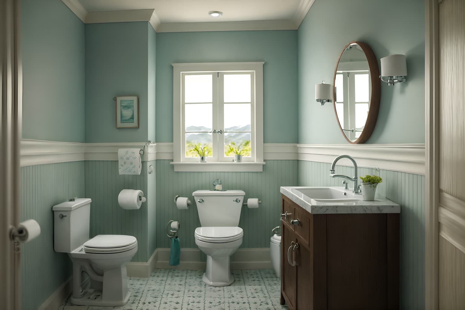 coastal-style (toilet interior) with sink with tap and toilet paper hanger and toilet with toilet seat up and sink with tap. . with . . cinematic photo, highly detailed, cinematic lighting, ultra-detailed, ultrarealistic, photorealism, 8k. coastal interior design style. masterpiece, cinematic light, ultrarealistic+, photorealistic+, 8k, raw photo, realistic, sharp focus on eyes, (symmetrical eyes), (intact eyes), hyperrealistic, highest quality, best quality, , highly detailed, masterpiece, best quality, extremely detailed 8k wallpaper, masterpiece, best quality, ultra-detailed, best shadow, detailed background, detailed face, detailed eyes, high contrast, best illumination, detailed face, dulux, caustic, dynamic angle, detailed glow. dramatic lighting. highly detailed, insanely detailed hair, symmetrical, intricate details, professionally retouched, 8k high definition. strong bokeh. award winning photo.