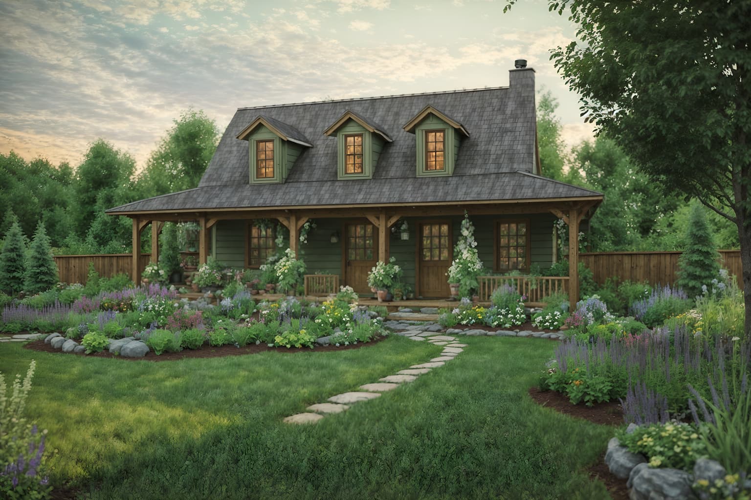 cottagecore-style designed (outdoor garden ) with garden tree and grass and garden plants and garden tree. . with organic and cottage style and earthy and traditional and country style and muted colors and floral patterns and natural. . cinematic photo, highly detailed, cinematic lighting, ultra-detailed, ultrarealistic, photorealism, 8k. cottagecore design style. masterpiece, cinematic light, ultrarealistic+, photorealistic+, 8k, raw photo, realistic, sharp focus on eyes, (symmetrical eyes), (intact eyes), hyperrealistic, highest quality, best quality, , highly detailed, masterpiece, best quality, extremely detailed 8k wallpaper, masterpiece, best quality, ultra-detailed, best shadow, detailed background, detailed face, detailed eyes, high contrast, best illumination, detailed face, dulux, caustic, dynamic angle, detailed glow. dramatic lighting. highly detailed, insanely detailed hair, symmetrical, intricate details, professionally retouched, 8k high definition. strong bokeh. award winning photo.