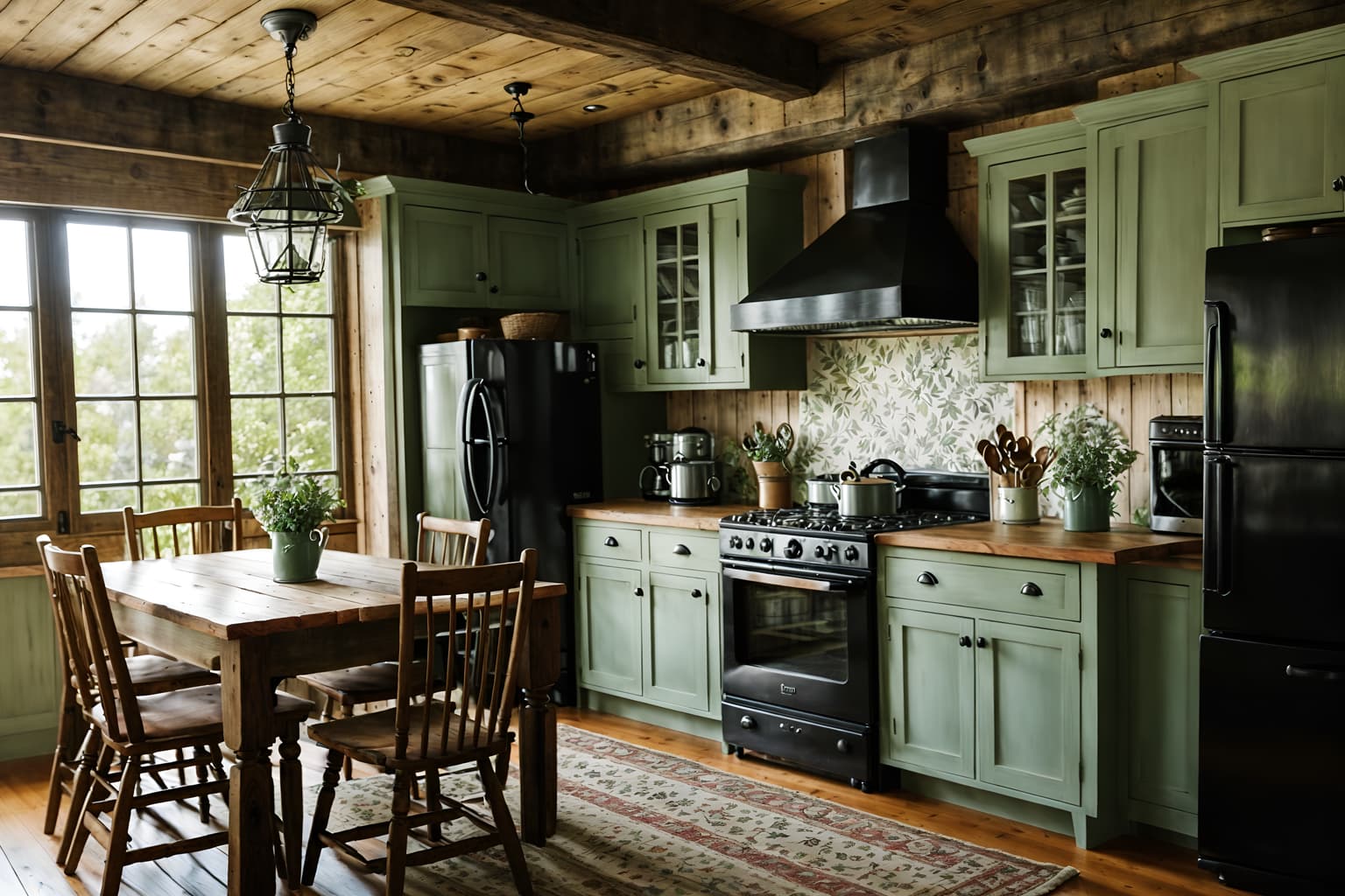 cottagecore-style (kitchen living combo interior) with chairs and furniture and occasional tables and kitchen cabinets and stove and bookshelves and rug and plant. . with rustic and organic and cottage style and natural and country style and floral patterns and earthy and traditional. . cinematic photo, highly detailed, cinematic lighting, ultra-detailed, ultrarealistic, photorealism, 8k. cottagecore interior design style. masterpiece, cinematic light, ultrarealistic+, photorealistic+, 8k, raw photo, realistic, sharp focus on eyes, (symmetrical eyes), (intact eyes), hyperrealistic, highest quality, best quality, , highly detailed, masterpiece, best quality, extremely detailed 8k wallpaper, masterpiece, best quality, ultra-detailed, best shadow, detailed background, detailed face, detailed eyes, high contrast, best illumination, detailed face, dulux, caustic, dynamic angle, detailed glow. dramatic lighting. highly detailed, insanely detailed hair, symmetrical, intricate details, professionally retouched, 8k high definition. strong bokeh. award winning photo.