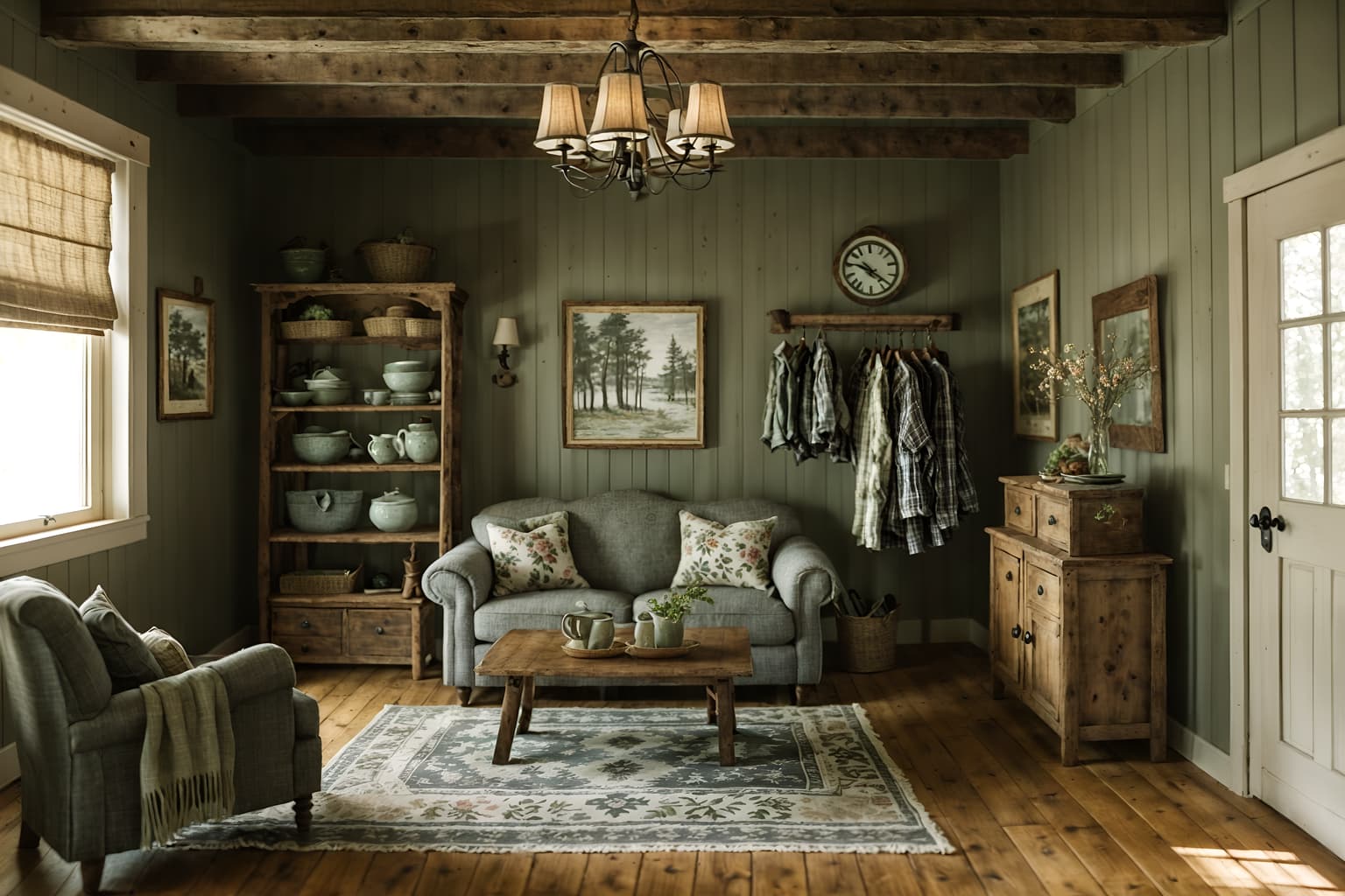 cottagecore-style (clothing store interior) . with cottage style and country style and floral patterns and muted colors and rustic and traditional and natural and organic. . cinematic photo, highly detailed, cinematic lighting, ultra-detailed, ultrarealistic, photorealism, 8k. cottagecore interior design style. masterpiece, cinematic light, ultrarealistic+, photorealistic+, 8k, raw photo, realistic, sharp focus on eyes, (symmetrical eyes), (intact eyes), hyperrealistic, highest quality, best quality, , highly detailed, masterpiece, best quality, extremely detailed 8k wallpaper, masterpiece, best quality, ultra-detailed, best shadow, detailed background, detailed face, detailed eyes, high contrast, best illumination, detailed face, dulux, caustic, dynamic angle, detailed glow. dramatic lighting. highly detailed, insanely detailed hair, symmetrical, intricate details, professionally retouched, 8k high definition. strong bokeh. award winning photo.
