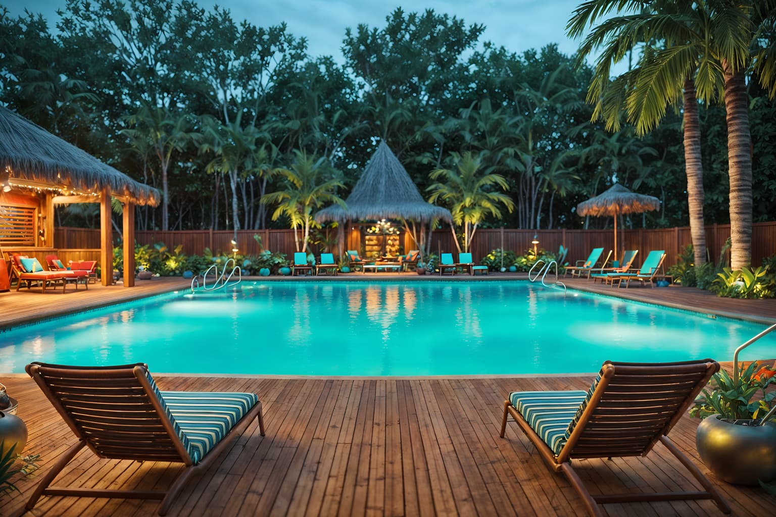 bohemian-style designed (outdoor pool area ) with pool lounge chairs and pool lights and pool and pool lounge chairs. . with mixed patterns and a lack of structure and travel trinkets and metals and playful colors and playful textures and woods and animal hides. . cinematic photo, highly detailed, cinematic lighting, ultra-detailed, ultrarealistic, photorealism, 8k. bohemian design style. masterpiece, cinematic light, ultrarealistic+, photorealistic+, 8k, raw photo, realistic, sharp focus on eyes, (symmetrical eyes), (intact eyes), hyperrealistic, highest quality, best quality, , highly detailed, masterpiece, best quality, extremely detailed 8k wallpaper, masterpiece, best quality, ultra-detailed, best shadow, detailed background, detailed face, detailed eyes, high contrast, best illumination, detailed face, dulux, caustic, dynamic angle, detailed glow. dramatic lighting. highly detailed, insanely detailed hair, symmetrical, intricate details, professionally retouched, 8k high definition. strong bokeh. award winning photo.