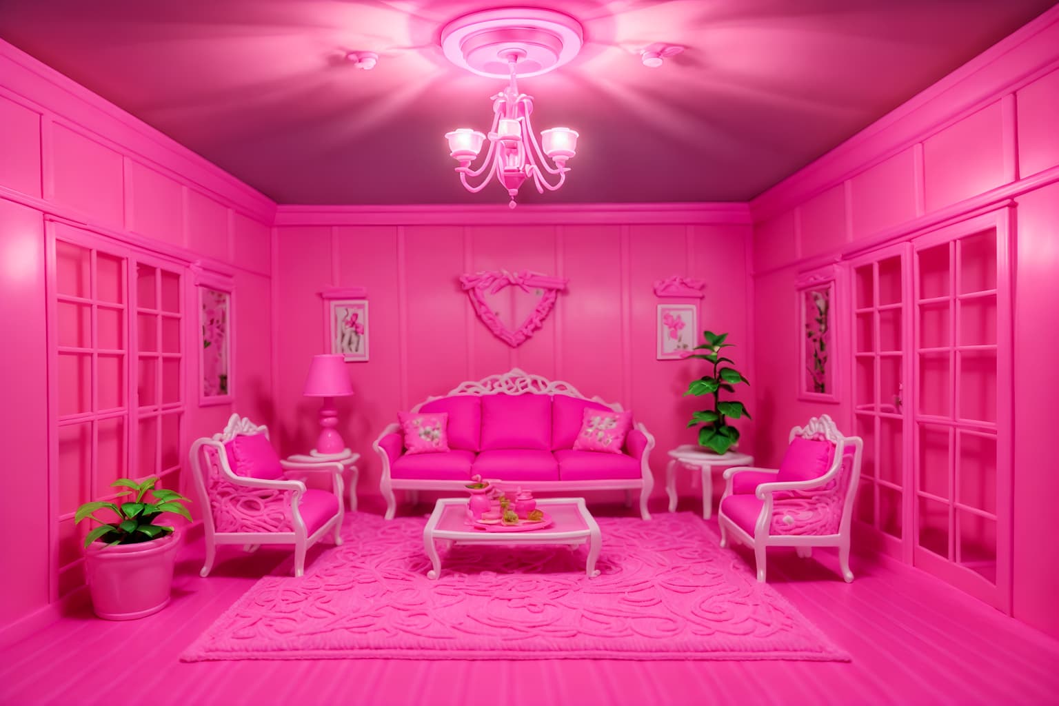 hot pink-style (attic interior) . with hot pink barbie walls and barbie closet and barbie sofa and barbie bold rosy hues like fuchsia and magenta and barbie plastic interior and barbie chairs and hot pink barbie colors and barbie style interior. . cinematic photo, highly detailed, cinematic lighting, ultra-detailed, ultrarealistic, photorealism, 8k. hot pink interior design style. masterpiece, cinematic light, ultrarealistic+, photorealistic+, 8k, raw photo, realistic, sharp focus on eyes, (symmetrical eyes), (intact eyes), hyperrealistic, highest quality, best quality, , highly detailed, masterpiece, best quality, extremely detailed 8k wallpaper, masterpiece, best quality, ultra-detailed, best shadow, detailed background, detailed face, detailed eyes, high contrast, best illumination, detailed face, dulux, caustic, dynamic angle, detailed glow. dramatic lighting. highly detailed, insanely detailed hair, symmetrical, intricate details, professionally retouched, 8k high definition. strong bokeh. award winning photo.