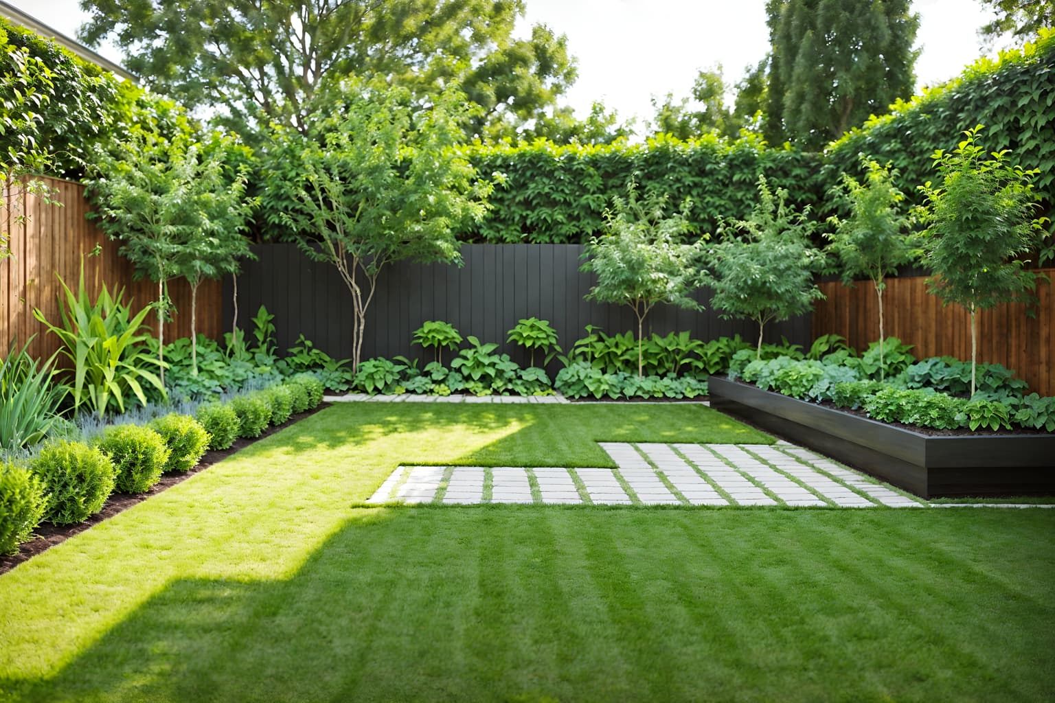 minimalist-style designed (outdoor garden ) with garden plants and garden tree and grass and garden plants. . with focus on the shape, colour and texture of just a few of essential elements and functional furniture and an open floor plan and a monochromatic palette with colour used as an accent and clean lines and lots of light and focus on the shape, colour and texture of just a few of essential elements. . cinematic photo, highly detailed, cinematic lighting, ultra-detailed, ultrarealistic, photorealism, 8k. minimalist design style. masterpiece, cinematic light, ultrarealistic+, photorealistic+, 8k, raw photo, realistic, sharp focus on eyes, (symmetrical eyes), (intact eyes), hyperrealistic, highest quality, best quality, , highly detailed, masterpiece, best quality, extremely detailed 8k wallpaper, masterpiece, best quality, ultra-detailed, best shadow, detailed background, detailed face, detailed eyes, high contrast, best illumination, detailed face, dulux, caustic, dynamic angle, detailed glow. dramatic lighting. highly detailed, insanely detailed hair, symmetrical, intricate details, professionally retouched, 8k high definition. strong bokeh. award winning photo.