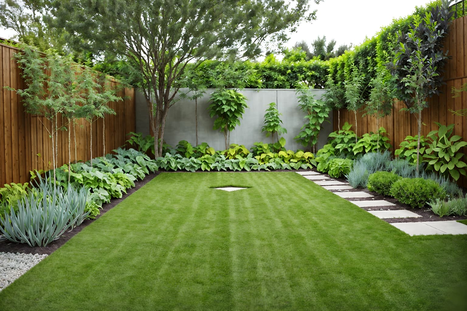 minimalist-style designed (outdoor garden ) with garden plants and garden tree and grass and garden plants. . with focus on the shape, colour and texture of just a few of essential elements and functional furniture and an open floor plan and a monochromatic palette with colour used as an accent and clean lines and lots of light and focus on the shape, colour and texture of just a few of essential elements. . cinematic photo, highly detailed, cinematic lighting, ultra-detailed, ultrarealistic, photorealism, 8k. minimalist design style. masterpiece, cinematic light, ultrarealistic+, photorealistic+, 8k, raw photo, realistic, sharp focus on eyes, (symmetrical eyes), (intact eyes), hyperrealistic, highest quality, best quality, , highly detailed, masterpiece, best quality, extremely detailed 8k wallpaper, masterpiece, best quality, ultra-detailed, best shadow, detailed background, detailed face, detailed eyes, high contrast, best illumination, detailed face, dulux, caustic, dynamic angle, detailed glow. dramatic lighting. highly detailed, insanely detailed hair, symmetrical, intricate details, professionally retouched, 8k high definition. strong bokeh. award winning photo.