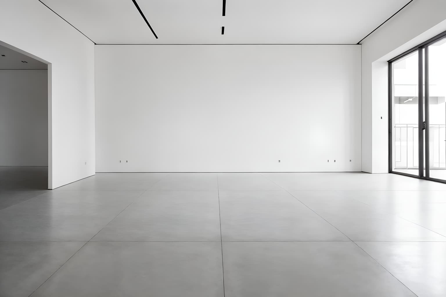 minimalist-style (exhibition space interior) . with focus on the shape, colour and texture of just a few of essential elements and functional furniture and lots of light and clean lines and a monochromatic palette with colour used as an accent and an open floor plan and focus on the shape, colour and texture of just a few of essential elements. . cinematic photo, highly detailed, cinematic lighting, ultra-detailed, ultrarealistic, photorealism, 8k. minimalist interior design style. masterpiece, cinematic light, ultrarealistic+, photorealistic+, 8k, raw photo, realistic, sharp focus on eyes, (symmetrical eyes), (intact eyes), hyperrealistic, highest quality, best quality, , highly detailed, masterpiece, best quality, extremely detailed 8k wallpaper, masterpiece, best quality, ultra-detailed, best shadow, detailed background, detailed face, detailed eyes, high contrast, best illumination, detailed face, dulux, caustic, dynamic angle, detailed glow. dramatic lighting. highly detailed, insanely detailed hair, symmetrical, intricate details, professionally retouched, 8k high definition. strong bokeh. award winning photo.