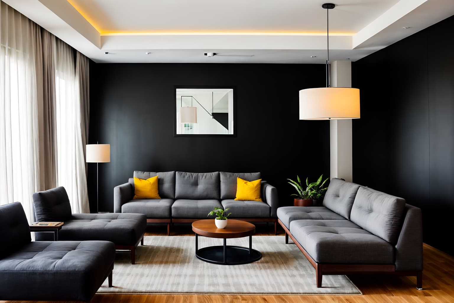 minimalist-style (hotel lobby interior) with sofas and coffee tables and furniture and lounge chairs and plant and hanging lamps and rug and check in desk. . with an open floor plan and clean lines and focus on the shape, colour and texture of just a few of essential elements and a monochromatic palette with colour used as an accent and lots of light and functional furniture and an open floor plan. . cinematic photo, highly detailed, cinematic lighting, ultra-detailed, ultrarealistic, photorealism, 8k. minimalist interior design style. masterpiece, cinematic light, ultrarealistic+, photorealistic+, 8k, raw photo, realistic, sharp focus on eyes, (symmetrical eyes), (intact eyes), hyperrealistic, highest quality, best quality, , highly detailed, masterpiece, best quality, extremely detailed 8k wallpaper, masterpiece, best quality, ultra-detailed, best shadow, detailed background, detailed face, detailed eyes, high contrast, best illumination, detailed face, dulux, caustic, dynamic angle, detailed glow. dramatic lighting. highly detailed, insanely detailed hair, symmetrical, intricate details, professionally retouched, 8k high definition. strong bokeh. award winning photo.