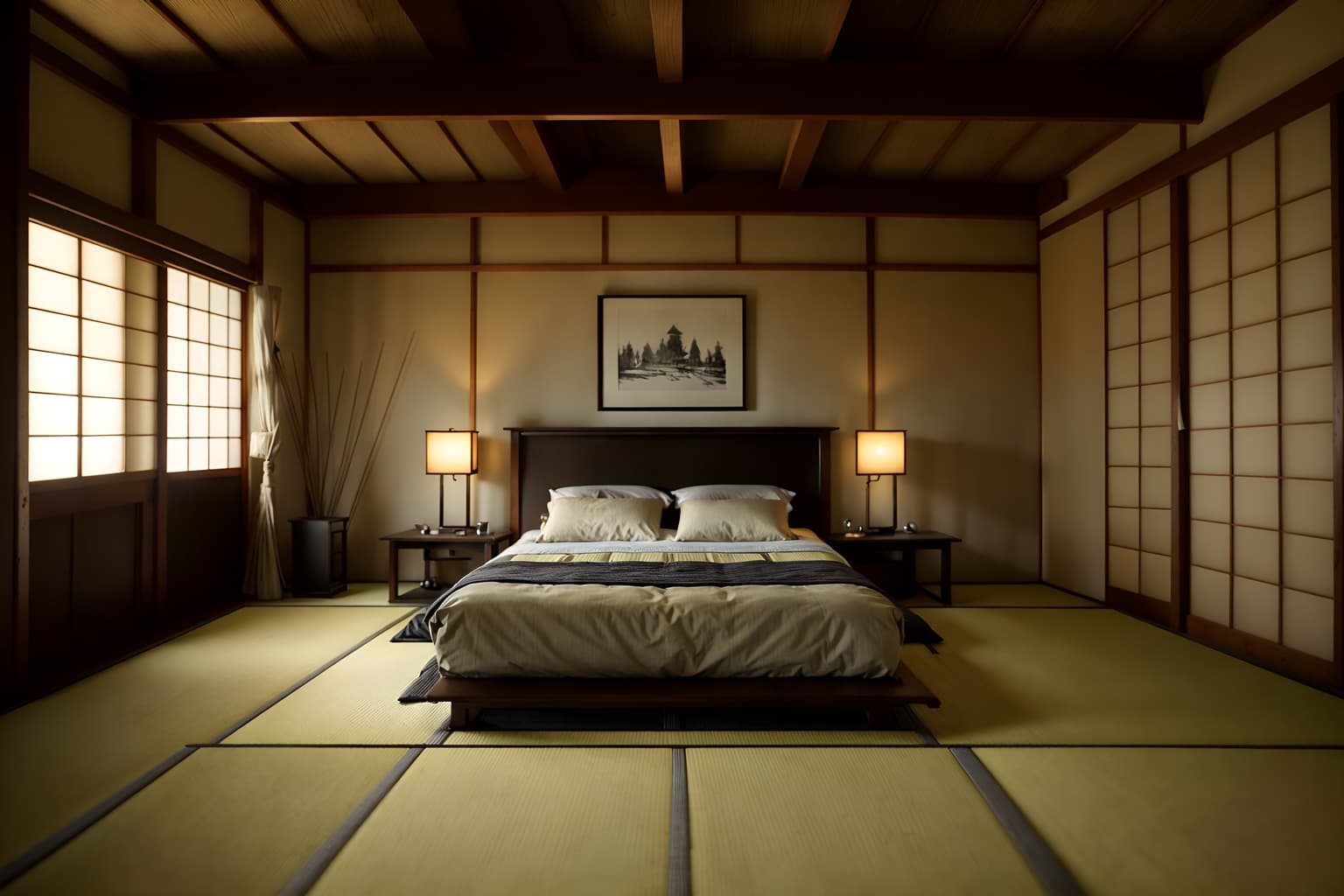 japanese design-style (attic interior) . with . . cinematic photo, highly detailed, cinematic lighting, ultra-detailed, ultrarealistic, photorealism, 8k. japanese design interior design style. masterpiece, cinematic light, ultrarealistic+, photorealistic+, 8k, raw photo, realistic, sharp focus on eyes, (symmetrical eyes), (intact eyes), hyperrealistic, highest quality, best quality, , highly detailed, masterpiece, best quality, extremely detailed 8k wallpaper, masterpiece, best quality, ultra-detailed, best shadow, detailed background, detailed face, detailed eyes, high contrast, best illumination, detailed face, dulux, caustic, dynamic angle, detailed glow. dramatic lighting. highly detailed, insanely detailed hair, symmetrical, intricate details, professionally retouched, 8k high definition. strong bokeh. award winning photo.