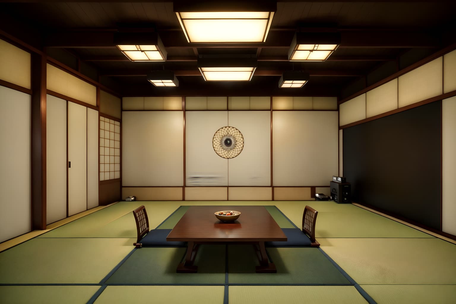 japanese design-style (exhibition space interior) . with . . cinematic photo, highly detailed, cinematic lighting, ultra-detailed, ultrarealistic, photorealism, 8k. japanese design interior design style. masterpiece, cinematic light, ultrarealistic+, photorealistic+, 8k, raw photo, realistic, sharp focus on eyes, (symmetrical eyes), (intact eyes), hyperrealistic, highest quality, best quality, , highly detailed, masterpiece, best quality, extremely detailed 8k wallpaper, masterpiece, best quality, ultra-detailed, best shadow, detailed background, detailed face, detailed eyes, high contrast, best illumination, detailed face, dulux, caustic, dynamic angle, detailed glow. dramatic lighting. highly detailed, insanely detailed hair, symmetrical, intricate details, professionally retouched, 8k high definition. strong bokeh. award winning photo.