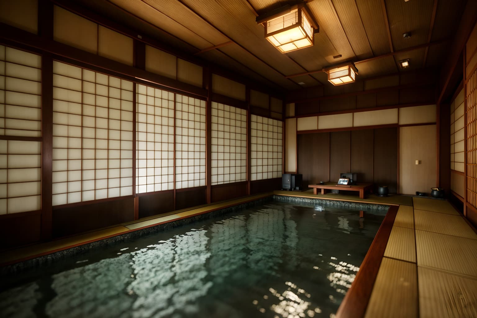 japanese design-style (onsen interior) . with . . cinematic photo, highly detailed, cinematic lighting, ultra-detailed, ultrarealistic, photorealism, 8k. japanese design interior design style. masterpiece, cinematic light, ultrarealistic+, photorealistic+, 8k, raw photo, realistic, sharp focus on eyes, (symmetrical eyes), (intact eyes), hyperrealistic, highest quality, best quality, , highly detailed, masterpiece, best quality, extremely detailed 8k wallpaper, masterpiece, best quality, ultra-detailed, best shadow, detailed background, detailed face, detailed eyes, high contrast, best illumination, detailed face, dulux, caustic, dynamic angle, detailed glow. dramatic lighting. highly detailed, insanely detailed hair, symmetrical, intricate details, professionally retouched, 8k high definition. strong bokeh. award winning photo.