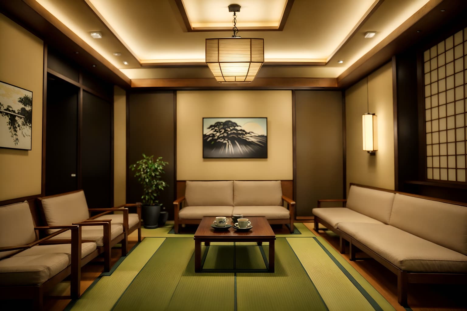 japanese design-style (coffee shop interior) . with . . cinematic photo, highly detailed, cinematic lighting, ultra-detailed, ultrarealistic, photorealism, 8k. japanese design interior design style. masterpiece, cinematic light, ultrarealistic+, photorealistic+, 8k, raw photo, realistic, sharp focus on eyes, (symmetrical eyes), (intact eyes), hyperrealistic, highest quality, best quality, , highly detailed, masterpiece, best quality, extremely detailed 8k wallpaper, masterpiece, best quality, ultra-detailed, best shadow, detailed background, detailed face, detailed eyes, high contrast, best illumination, detailed face, dulux, caustic, dynamic angle, detailed glow. dramatic lighting. highly detailed, insanely detailed hair, symmetrical, intricate details, professionally retouched, 8k high definition. strong bokeh. award winning photo.
