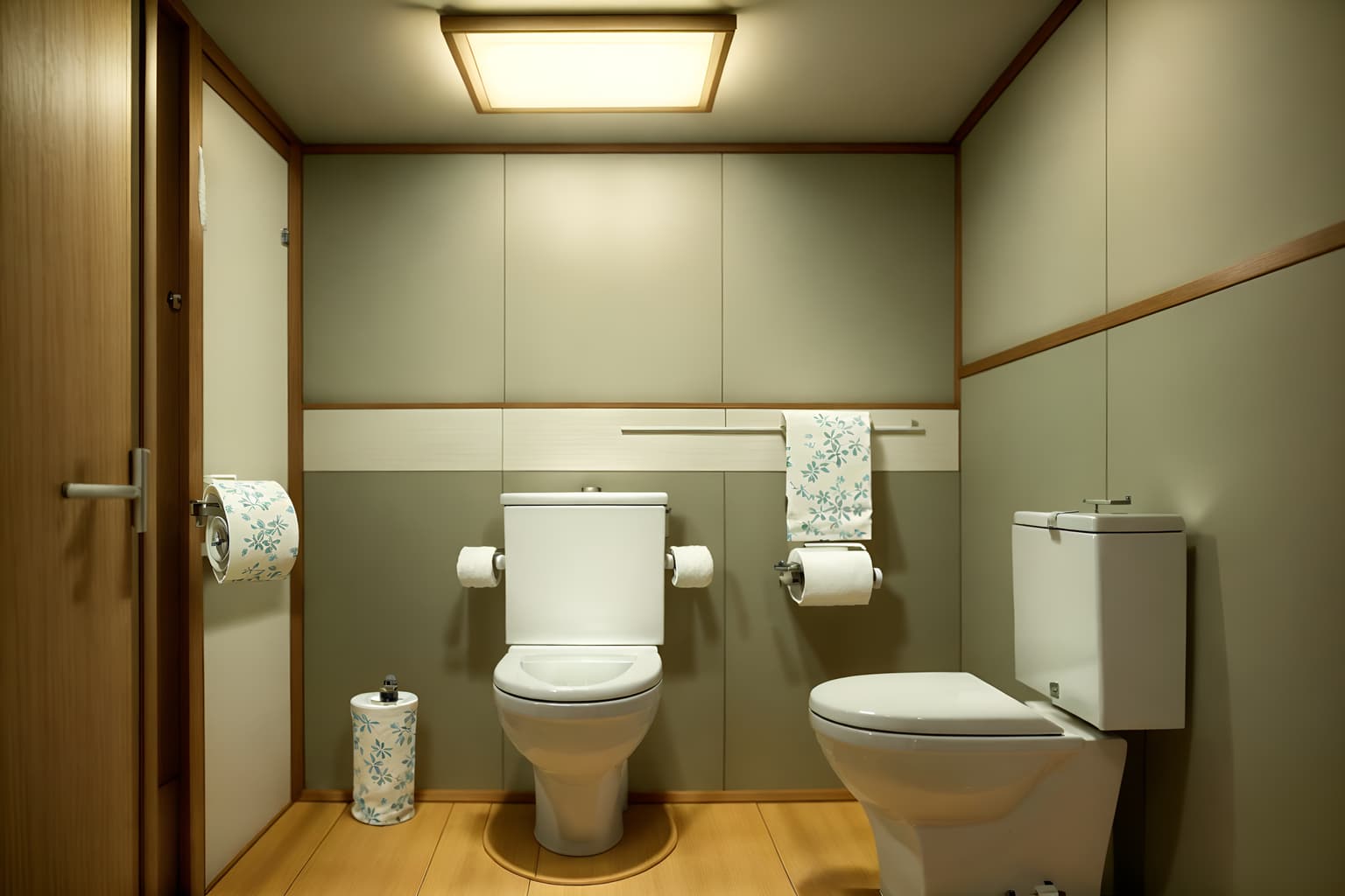 japanese design-style (toilet interior) with toilet paper hanger and toilet with toilet seat up and sink with tap and toilet paper hanger. . with . . cinematic photo, highly detailed, cinematic lighting, ultra-detailed, ultrarealistic, photorealism, 8k. japanese design interior design style. masterpiece, cinematic light, ultrarealistic+, photorealistic+, 8k, raw photo, realistic, sharp focus on eyes, (symmetrical eyes), (intact eyes), hyperrealistic, highest quality, best quality, , highly detailed, masterpiece, best quality, extremely detailed 8k wallpaper, masterpiece, best quality, ultra-detailed, best shadow, detailed background, detailed face, detailed eyes, high contrast, best illumination, detailed face, dulux, caustic, dynamic angle, detailed glow. dramatic lighting. highly detailed, insanely detailed hair, symmetrical, intricate details, professionally retouched, 8k high definition. strong bokeh. award winning photo.