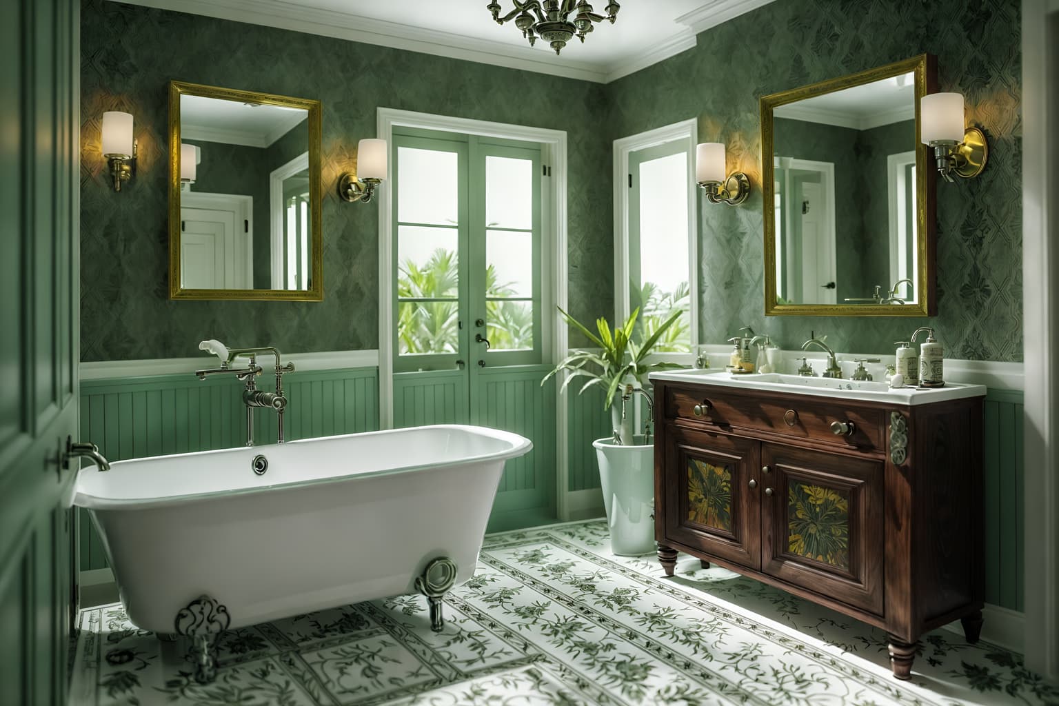 eclectic-style (bathroom interior) with bath rail and plant and mirror and shower and bathroom cabinet and waste basket and bathroom sink with faucet and toilet seat. . . cinematic photo, highly detailed, cinematic lighting, ultra-detailed, ultrarealistic, photorealism, 8k. eclectic interior design style. masterpiece, cinematic light, ultrarealistic+, photorealistic+, 8k, raw photo, realistic, sharp focus on eyes, (symmetrical eyes), (intact eyes), hyperrealistic, highest quality, best quality, , highly detailed, masterpiece, best quality, extremely detailed 8k wallpaper, masterpiece, best quality, ultra-detailed, best shadow, detailed background, detailed face, detailed eyes, high contrast, best illumination, detailed face, dulux, caustic, dynamic angle, detailed glow. dramatic lighting. highly detailed, insanely detailed hair, symmetrical, intricate details, professionally retouched, 8k high definition. strong bokeh. award winning photo.