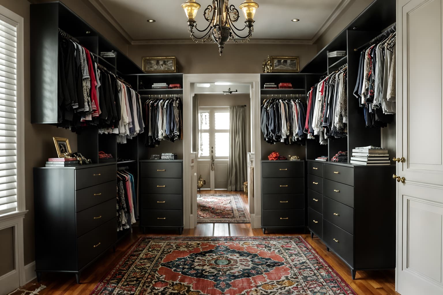 eclectic-style (walk in closet interior) . . cinematic photo, highly detailed, cinematic lighting, ultra-detailed, ultrarealistic, photorealism, 8k. eclectic interior design style. masterpiece, cinematic light, ultrarealistic+, photorealistic+, 8k, raw photo, realistic, sharp focus on eyes, (symmetrical eyes), (intact eyes), hyperrealistic, highest quality, best quality, , highly detailed, masterpiece, best quality, extremely detailed 8k wallpaper, masterpiece, best quality, ultra-detailed, best shadow, detailed background, detailed face, detailed eyes, high contrast, best illumination, detailed face, dulux, caustic, dynamic angle, detailed glow. dramatic lighting. highly detailed, insanely detailed hair, symmetrical, intricate details, professionally retouched, 8k high definition. strong bokeh. award winning photo.