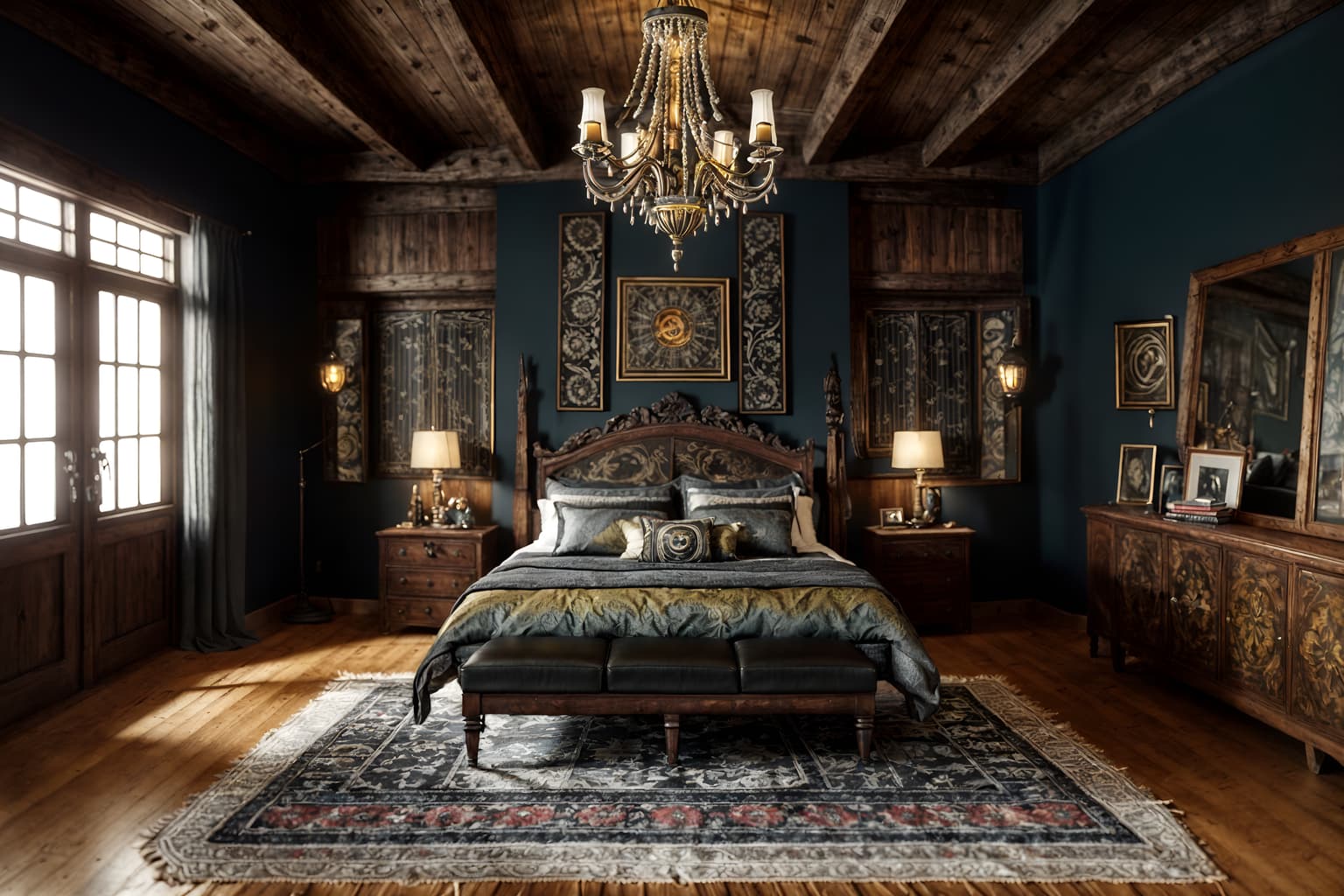 eclectic-style (attic interior) . . cinematic photo, highly detailed, cinematic lighting, ultra-detailed, ultrarealistic, photorealism, 8k. eclectic interior design style. masterpiece, cinematic light, ultrarealistic+, photorealistic+, 8k, raw photo, realistic, sharp focus on eyes, (symmetrical eyes), (intact eyes), hyperrealistic, highest quality, best quality, , highly detailed, masterpiece, best quality, extremely detailed 8k wallpaper, masterpiece, best quality, ultra-detailed, best shadow, detailed background, detailed face, detailed eyes, high contrast, best illumination, detailed face, dulux, caustic, dynamic angle, detailed glow. dramatic lighting. highly detailed, insanely detailed hair, symmetrical, intricate details, professionally retouched, 8k high definition. strong bokeh. award winning photo.