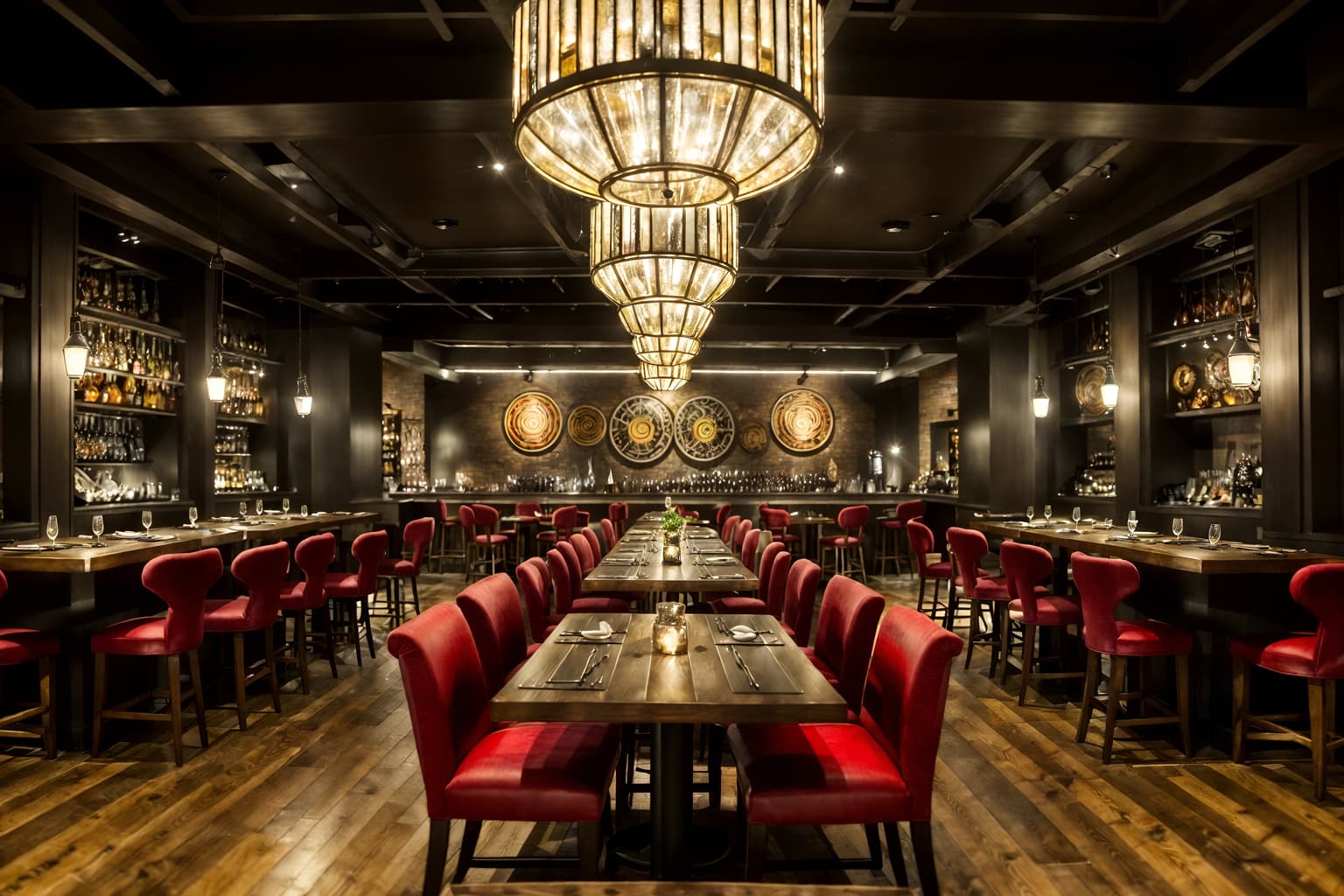eclectic-style (restaurant interior) with restaurant decor and restaurant chairs and restaurant dining tables and restaurant bar and restaurant decor. . . cinematic photo, highly detailed, cinematic lighting, ultra-detailed, ultrarealistic, photorealism, 8k. eclectic interior design style. masterpiece, cinematic light, ultrarealistic+, photorealistic+, 8k, raw photo, realistic, sharp focus on eyes, (symmetrical eyes), (intact eyes), hyperrealistic, highest quality, best quality, , highly detailed, masterpiece, best quality, extremely detailed 8k wallpaper, masterpiece, best quality, ultra-detailed, best shadow, detailed background, detailed face, detailed eyes, high contrast, best illumination, detailed face, dulux, caustic, dynamic angle, detailed glow. dramatic lighting. highly detailed, insanely detailed hair, symmetrical, intricate details, professionally retouched, 8k high definition. strong bokeh. award winning photo.