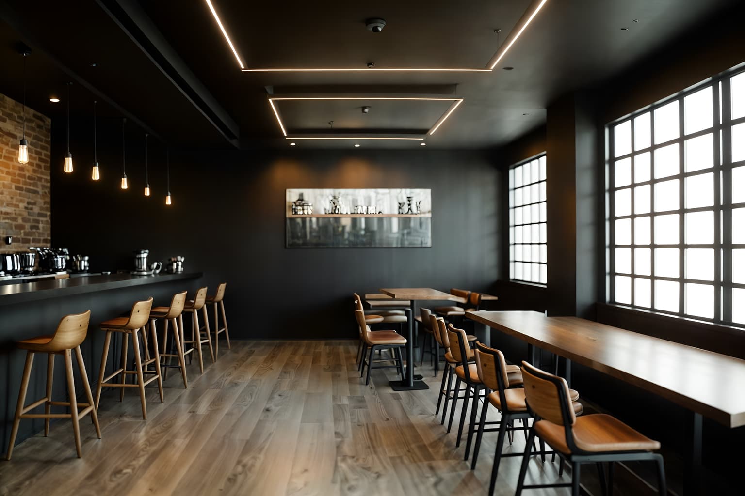 contemporary-style (coffee shop interior) . with . . cinematic photo, highly detailed, cinematic lighting, ultra-detailed, ultrarealistic, photorealism, 8k. contemporary interior design style. masterpiece, cinematic light, ultrarealistic+, photorealistic+, 8k, raw photo, realistic, sharp focus on eyes, (symmetrical eyes), (intact eyes), hyperrealistic, highest quality, best quality, , highly detailed, masterpiece, best quality, extremely detailed 8k wallpaper, masterpiece, best quality, ultra-detailed, best shadow, detailed background, detailed face, detailed eyes, high contrast, best illumination, detailed face, dulux, caustic, dynamic angle, detailed glow. dramatic lighting. highly detailed, insanely detailed hair, symmetrical, intricate details, professionally retouched, 8k high definition. strong bokeh. award winning photo.