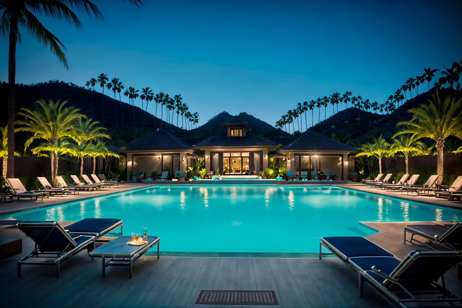 hollywood glam-style designed (outdoor pool area ) with pool and pool lounge chairs and pool lights and pool. . . cinematic photo, highly detailed, cinematic lighting, ultra-detailed, ultrarealistic, photorealism, 8k. hollywood glam design style. masterpiece, cinematic light, ultrarealistic+, photorealistic+, 8k, raw photo, realistic, sharp focus on eyes, (symmetrical eyes), (intact eyes), hyperrealistic, highest quality, best quality, , highly detailed, masterpiece, best quality, extremely detailed 8k wallpaper, masterpiece, best quality, ultra-detailed, best shadow, detailed background, detailed face, detailed eyes, high contrast, best illumination, detailed face, dulux, caustic, dynamic angle, detailed glow. dramatic lighting. highly detailed, insanely detailed hair, symmetrical, intricate details, professionally retouched, 8k high definition. strong bokeh. award winning photo.