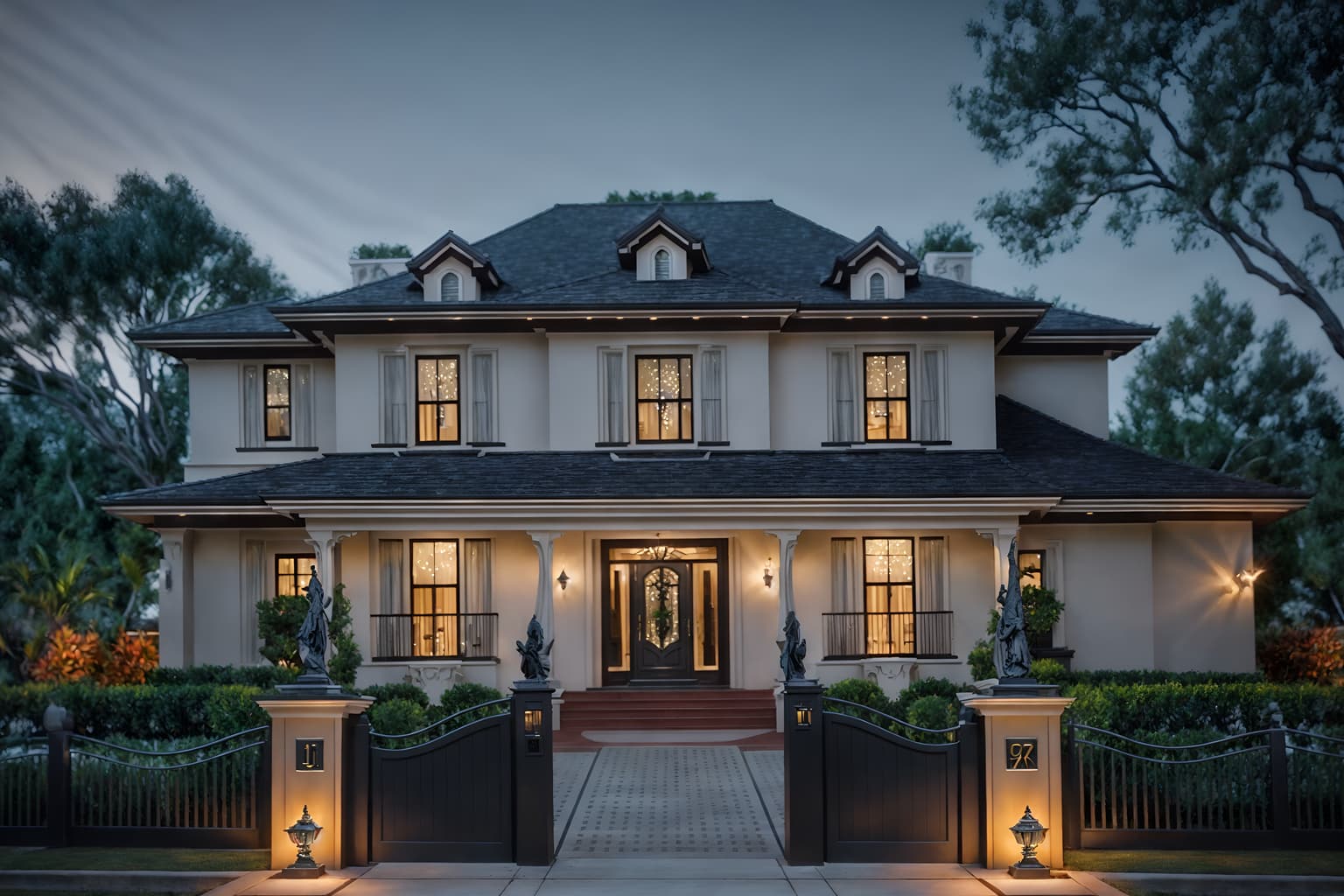 hollywood glam-style exterior designed (house exterior exterior) . . cinematic photo, highly detailed, cinematic lighting, ultra-detailed, ultrarealistic, photorealism, 8k. hollywood glam exterior design style. masterpiece, cinematic light, ultrarealistic+, photorealistic+, 8k, raw photo, realistic, sharp focus on eyes, (symmetrical eyes), (intact eyes), hyperrealistic, highest quality, best quality, , highly detailed, masterpiece, best quality, extremely detailed 8k wallpaper, masterpiece, best quality, ultra-detailed, best shadow, detailed background, detailed face, detailed eyes, high contrast, best illumination, detailed face, dulux, caustic, dynamic angle, detailed glow. dramatic lighting. highly detailed, insanely detailed hair, symmetrical, intricate details, professionally retouched, 8k high definition. strong bokeh. award winning photo.