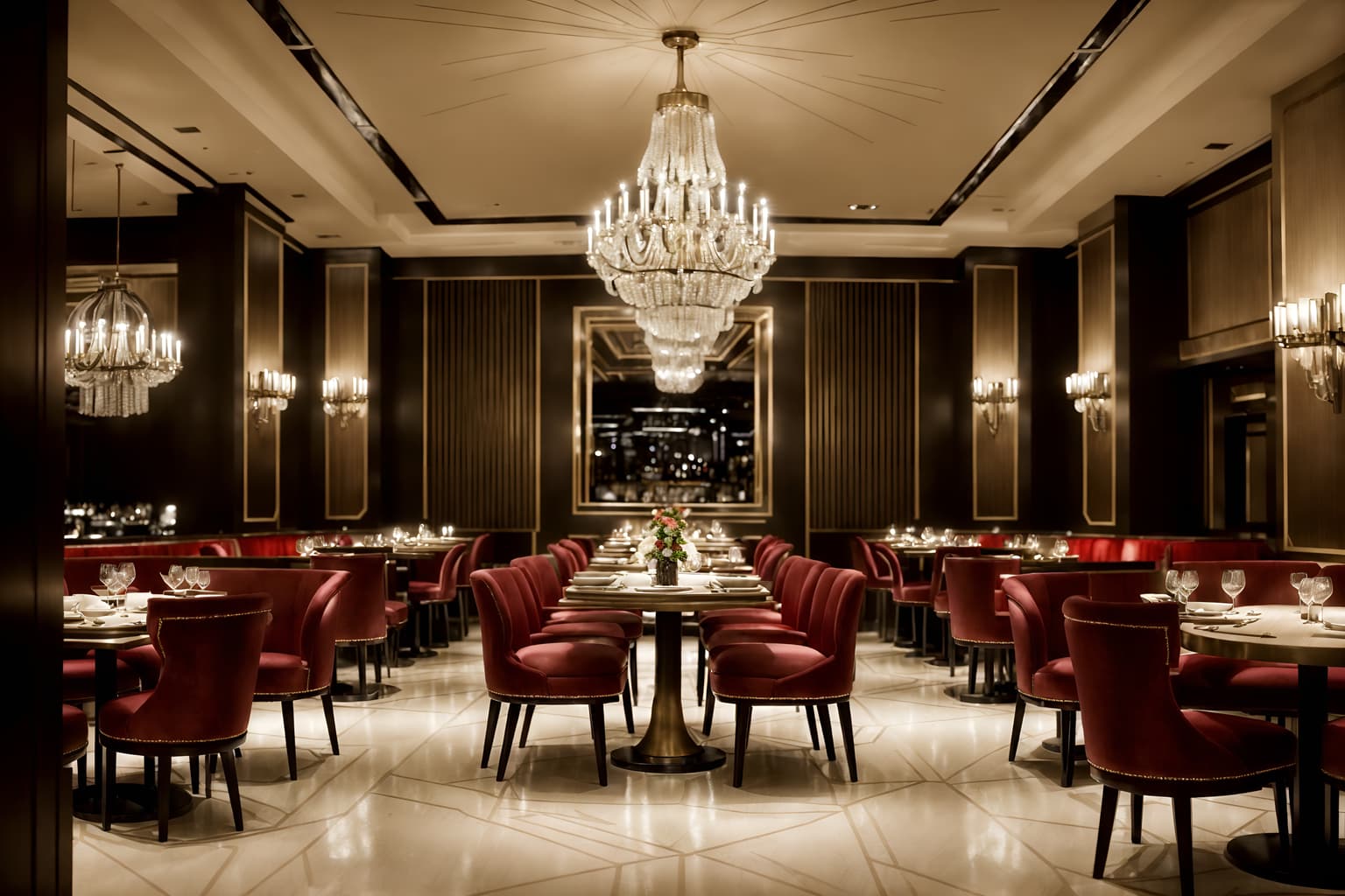 hollywood glam-style (restaurant interior) with restaurant chairs and restaurant dining tables and restaurant bar and restaurant decor and restaurant chairs. . . cinematic photo, highly detailed, cinematic lighting, ultra-detailed, ultrarealistic, photorealism, 8k. hollywood glam interior design style. masterpiece, cinematic light, ultrarealistic+, photorealistic+, 8k, raw photo, realistic, sharp focus on eyes, (symmetrical eyes), (intact eyes), hyperrealistic, highest quality, best quality, , highly detailed, masterpiece, best quality, extremely detailed 8k wallpaper, masterpiece, best quality, ultra-detailed, best shadow, detailed background, detailed face, detailed eyes, high contrast, best illumination, detailed face, dulux, caustic, dynamic angle, detailed glow. dramatic lighting. highly detailed, insanely detailed hair, symmetrical, intricate details, professionally retouched, 8k high definition. strong bokeh. award winning photo.