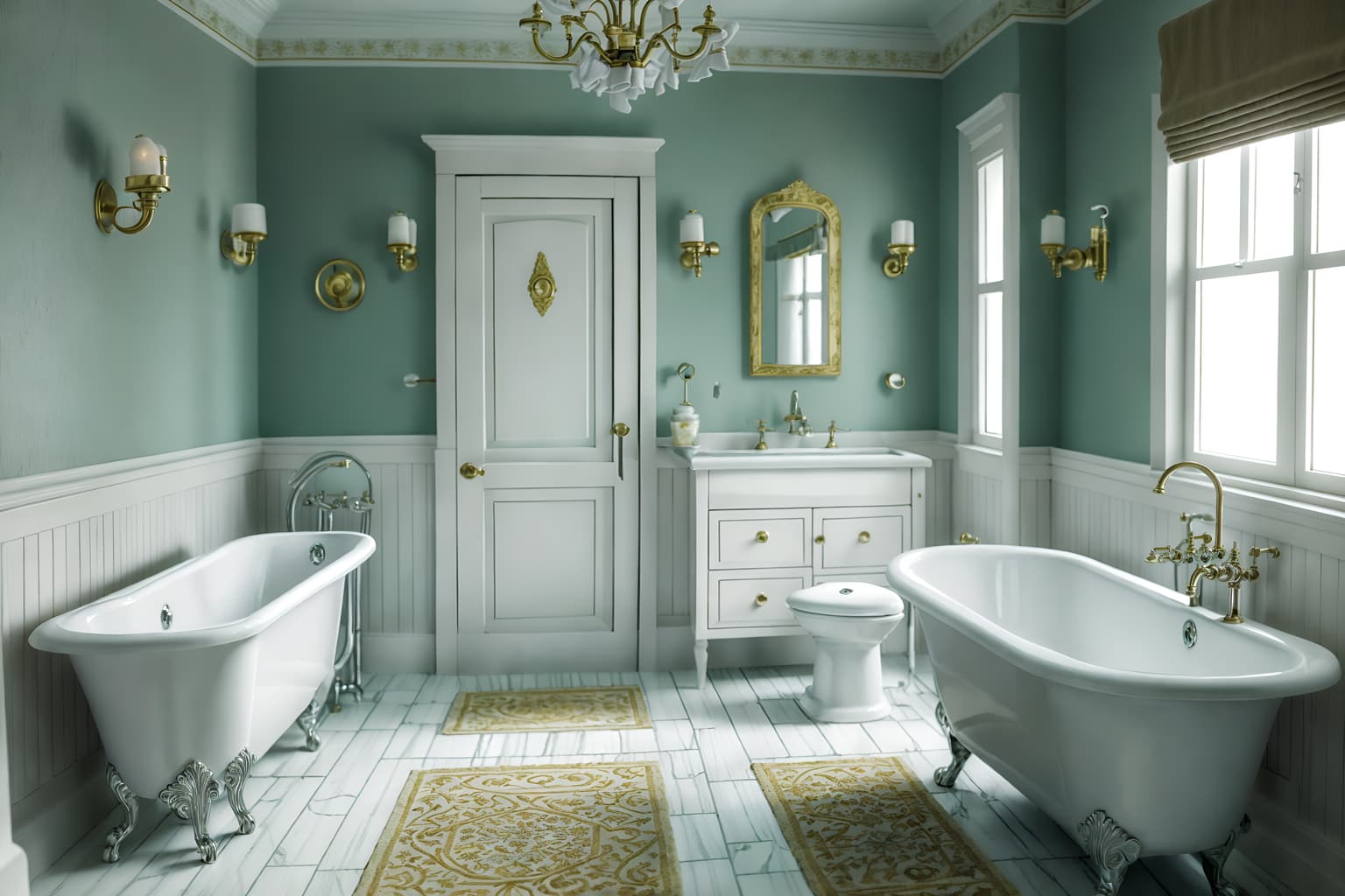 traditional-style (bathroom interior) with bath rail and toilet seat and waste basket and bathroom sink with faucet and bathtub and mirror and bathroom cabinet and bath towel. . . cinematic photo, highly detailed, cinematic lighting, ultra-detailed, ultrarealistic, photorealism, 8k. traditional interior design style. masterpiece, cinematic light, ultrarealistic+, photorealistic+, 8k, raw photo, realistic, sharp focus on eyes, (symmetrical eyes), (intact eyes), hyperrealistic, highest quality, best quality, , highly detailed, masterpiece, best quality, extremely detailed 8k wallpaper, masterpiece, best quality, ultra-detailed, best shadow, detailed background, detailed face, detailed eyes, high contrast, best illumination, detailed face, dulux, caustic, dynamic angle, detailed glow. dramatic lighting. highly detailed, insanely detailed hair, symmetrical, intricate details, professionally retouched, 8k high definition. strong bokeh. award winning photo.