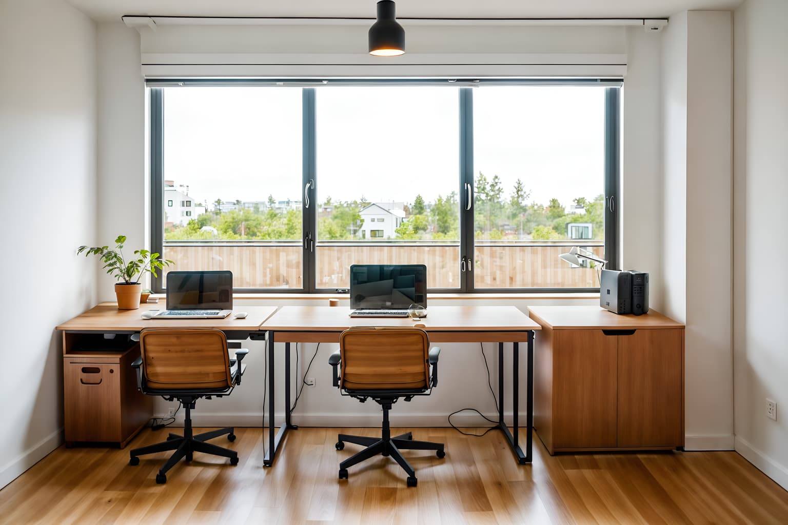 airbnb-style (office interior) with desk lamps and office chairs and office desks and windows and lounge chairs and seating area with sofa and cabinets and computer desks. . with simple color palette and open and natural lighting and neutral walls and textures and simple, clean lines and simplistic furniture and scandinavian style and natural materials and elements and practicality and functionality and simple color palette. . cinematic photo, highly detailed, cinematic lighting, ultra-detailed, ultrarealistic, photorealism, 8k. airbnb interior design style. masterpiece, cinematic light, ultrarealistic+, photorealistic+, 8k, raw photo, realistic, sharp focus on eyes, (symmetrical eyes), (intact eyes), hyperrealistic, highest quality, best quality, , highly detailed, masterpiece, best quality, extremely detailed 8k wallpaper, masterpiece, best quality, ultra-detailed, best shadow, detailed background, detailed face, detailed eyes, high contrast, best illumination, detailed face, dulux, caustic, dynamic angle, detailed glow. dramatic lighting. highly detailed, insanely detailed hair, symmetrical, intricate details, professionally retouched, 8k high definition. strong bokeh. award winning photo.