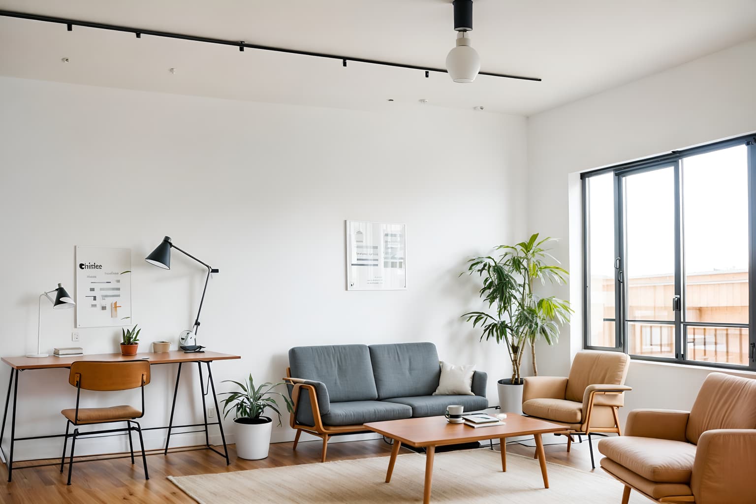 airbnb-style (coworking space interior) with office chairs and seating area with sofa and lounge chairs and office desks and office chairs. . with simple, clean lines and simplistic furniture and neutral walls and textures and practicality and functionality and natural materials and elements and simple color palette and scandinavian style and open and natural lighting and simple, clean lines and simplistic furniture. . cinematic photo, highly detailed, cinematic lighting, ultra-detailed, ultrarealistic, photorealism, 8k. airbnb interior design style. masterpiece, cinematic light, ultrarealistic+, photorealistic+, 8k, raw photo, realistic, sharp focus on eyes, (symmetrical eyes), (intact eyes), hyperrealistic, highest quality, best quality, , highly detailed, masterpiece, best quality, extremely detailed 8k wallpaper, masterpiece, best quality, ultra-detailed, best shadow, detailed background, detailed face, detailed eyes, high contrast, best illumination, detailed face, dulux, caustic, dynamic angle, detailed glow. dramatic lighting. highly detailed, insanely detailed hair, symmetrical, intricate details, professionally retouched, 8k high definition. strong bokeh. award winning photo.
