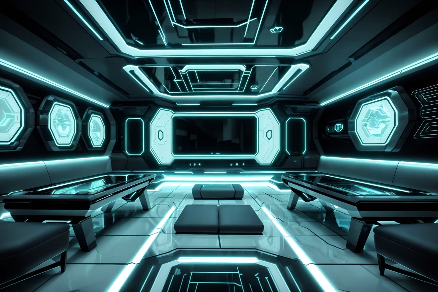futuristic-style (gaming room interior) . with futurism and floating surfaces and smooth polished marble and glass panes and futurism minimalist interior and light colors and smooth marble and spaceship interior. . cinematic photo, highly detailed, cinematic lighting, ultra-detailed, ultrarealistic, photorealism, 8k. futuristic interior design style. masterpiece, cinematic light, ultrarealistic+, photorealistic+, 8k, raw photo, realistic, sharp focus on eyes, (symmetrical eyes), (intact eyes), hyperrealistic, highest quality, best quality, , highly detailed, masterpiece, best quality, extremely detailed 8k wallpaper, masterpiece, best quality, ultra-detailed, best shadow, detailed background, detailed face, detailed eyes, high contrast, best illumination, detailed face, dulux, caustic, dynamic angle, detailed glow. dramatic lighting. highly detailed, insanely detailed hair, symmetrical, intricate details, professionally retouched, 8k high definition. strong bokeh. award winning photo.