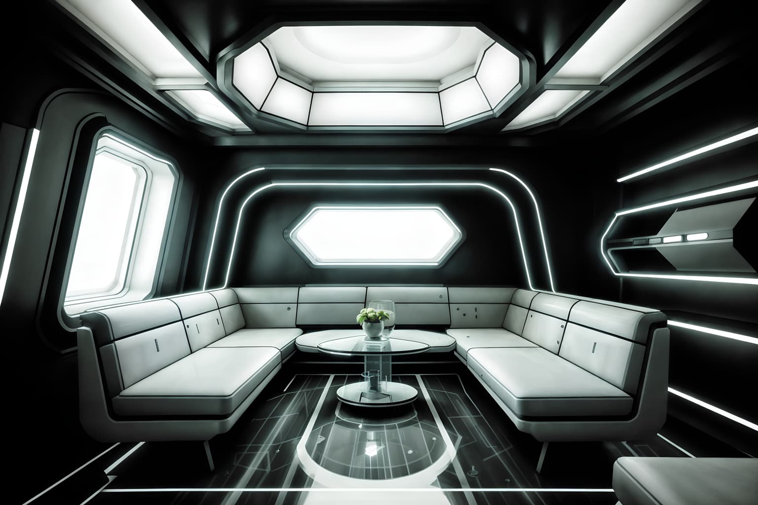 retro futuristic-style (attic interior) . with strong geometric walls and smooth polished marble and smooth marble and futuristic interior and light colors and glass panes and circular shapes and vintage futurism. . cinematic photo, highly detailed, cinematic lighting, ultra-detailed, ultrarealistic, photorealism, 8k. retro futuristic interior design style. masterpiece, cinematic light, ultrarealistic+, photorealistic+, 8k, raw photo, realistic, sharp focus on eyes, (symmetrical eyes), (intact eyes), hyperrealistic, highest quality, best quality, , highly detailed, masterpiece, best quality, extremely detailed 8k wallpaper, masterpiece, best quality, ultra-detailed, best shadow, detailed background, detailed face, detailed eyes, high contrast, best illumination, detailed face, dulux, caustic, dynamic angle, detailed glow. dramatic lighting. highly detailed, insanely detailed hair, symmetrical, intricate details, professionally retouched, 8k high definition. strong bokeh. award winning photo.