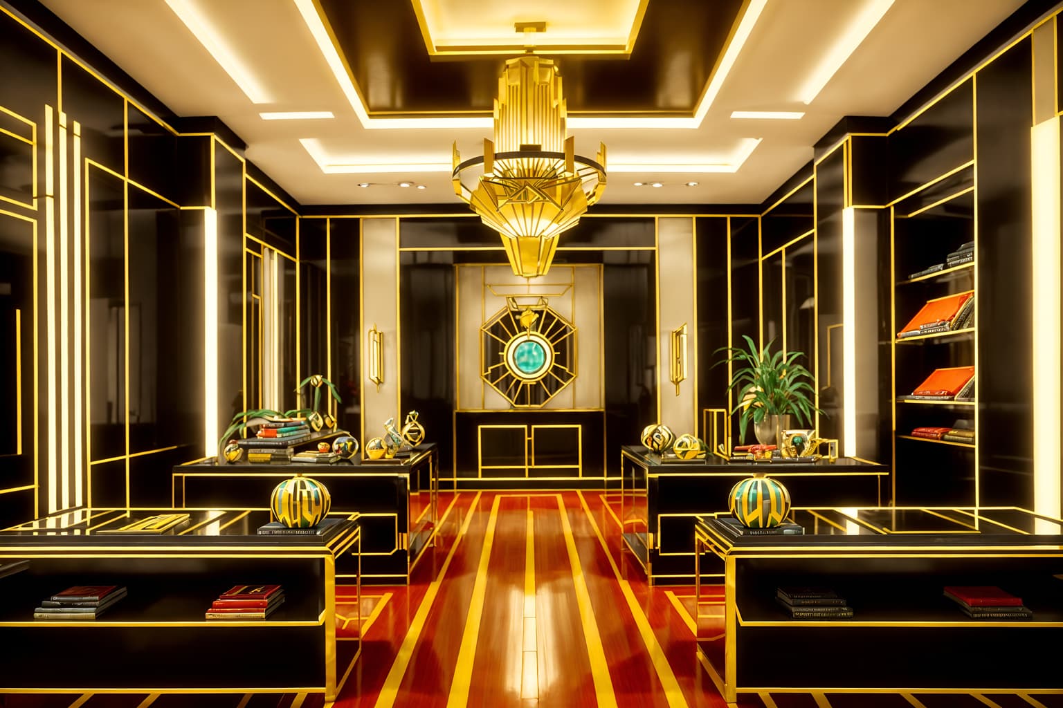 art deco-style (clothing store interior) . with angular shapes and rich colors and symmetrical designs and stream-lined forms and exuberant shapes and bright and cheerful colors and glamour and smooth lines. . cinematic photo, highly detailed, cinematic lighting, ultra-detailed, ultrarealistic, photorealism, 8k. art deco interior design style. masterpiece, cinematic light, ultrarealistic+, photorealistic+, 8k, raw photo, realistic, sharp focus on eyes, (symmetrical eyes), (intact eyes), hyperrealistic, highest quality, best quality, , highly detailed, masterpiece, best quality, extremely detailed 8k wallpaper, masterpiece, best quality, ultra-detailed, best shadow, detailed background, detailed face, detailed eyes, high contrast, best illumination, detailed face, dulux, caustic, dynamic angle, detailed glow. dramatic lighting. highly detailed, insanely detailed hair, symmetrical, intricate details, professionally retouched, 8k high definition. strong bokeh. award winning photo.