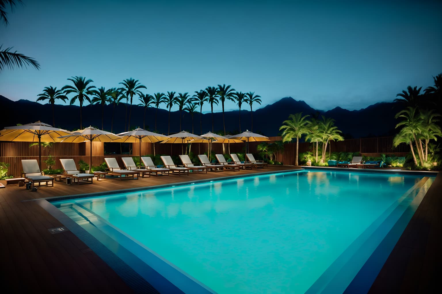 luxury-style designed (outdoor pool area ) with pool lounge chairs and pool lights and pool and pool lounge chairs. . . cinematic photo, highly detailed, cinematic lighting, ultra-detailed, ultrarealistic, photorealism, 8k. luxury design style. masterpiece, cinematic light, ultrarealistic+, photorealistic+, 8k, raw photo, realistic, sharp focus on eyes, (symmetrical eyes), (intact eyes), hyperrealistic, highest quality, best quality, , highly detailed, masterpiece, best quality, extremely detailed 8k wallpaper, masterpiece, best quality, ultra-detailed, best shadow, detailed background, detailed face, detailed eyes, high contrast, best illumination, detailed face, dulux, caustic, dynamic angle, detailed glow. dramatic lighting. highly detailed, insanely detailed hair, symmetrical, intricate details, professionally retouched, 8k high definition. strong bokeh. award winning photo.
