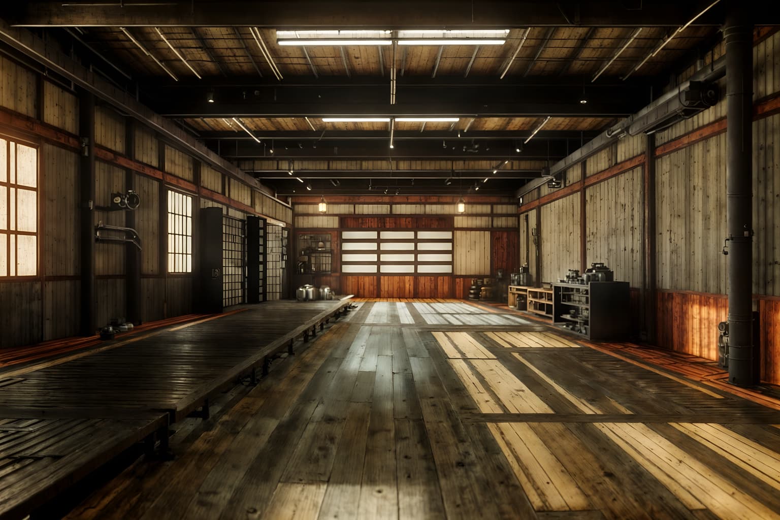 industrial-style (onsen interior) . with factory style and exposed rafters and reclaimed wood and utilitarian objects and open floorplan and metal panels and raw aesthetic and neutral tones. . cinematic photo, highly detailed, cinematic lighting, ultra-detailed, ultrarealistic, photorealism, 8k. industrial interior design style. masterpiece, cinematic light, ultrarealistic+, photorealistic+, 8k, raw photo, realistic, sharp focus on eyes, (symmetrical eyes), (intact eyes), hyperrealistic, highest quality, best quality, , highly detailed, masterpiece, best quality, extremely detailed 8k wallpaper, masterpiece, best quality, ultra-detailed, best shadow, detailed background, detailed face, detailed eyes, high contrast, best illumination, detailed face, dulux, caustic, dynamic angle, detailed glow. dramatic lighting. highly detailed, insanely detailed hair, symmetrical, intricate details, professionally retouched, 8k high definition. strong bokeh. award winning photo.