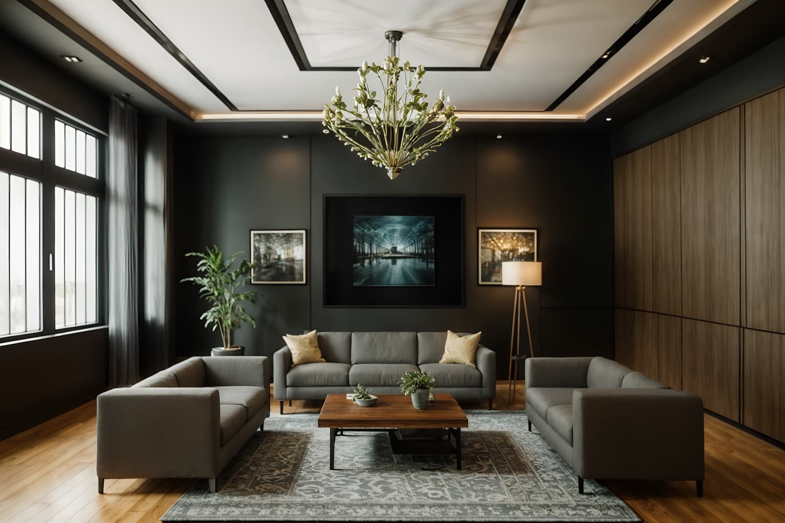 eco-friendly-style (exhibition space interior) . . cinematic photo, highly detailed, cinematic lighting, ultra-detailed, ultrarealistic, photorealism, 8k. eco-friendly interior design style. masterpiece, cinematic light, ultrarealistic+, photorealistic+, 8k, raw photo, realistic, sharp focus on eyes, (symmetrical eyes), (intact eyes), hyperrealistic, highest quality, best quality, , highly detailed, masterpiece, best quality, extremely detailed 8k wallpaper, masterpiece, best quality, ultra-detailed, best shadow, detailed background, detailed face, detailed eyes, high contrast, best illumination, detailed face, dulux, caustic, dynamic angle, detailed glow. dramatic lighting. highly detailed, insanely detailed hair, symmetrical, intricate details, professionally retouched, 8k high definition. strong bokeh. award winning photo.