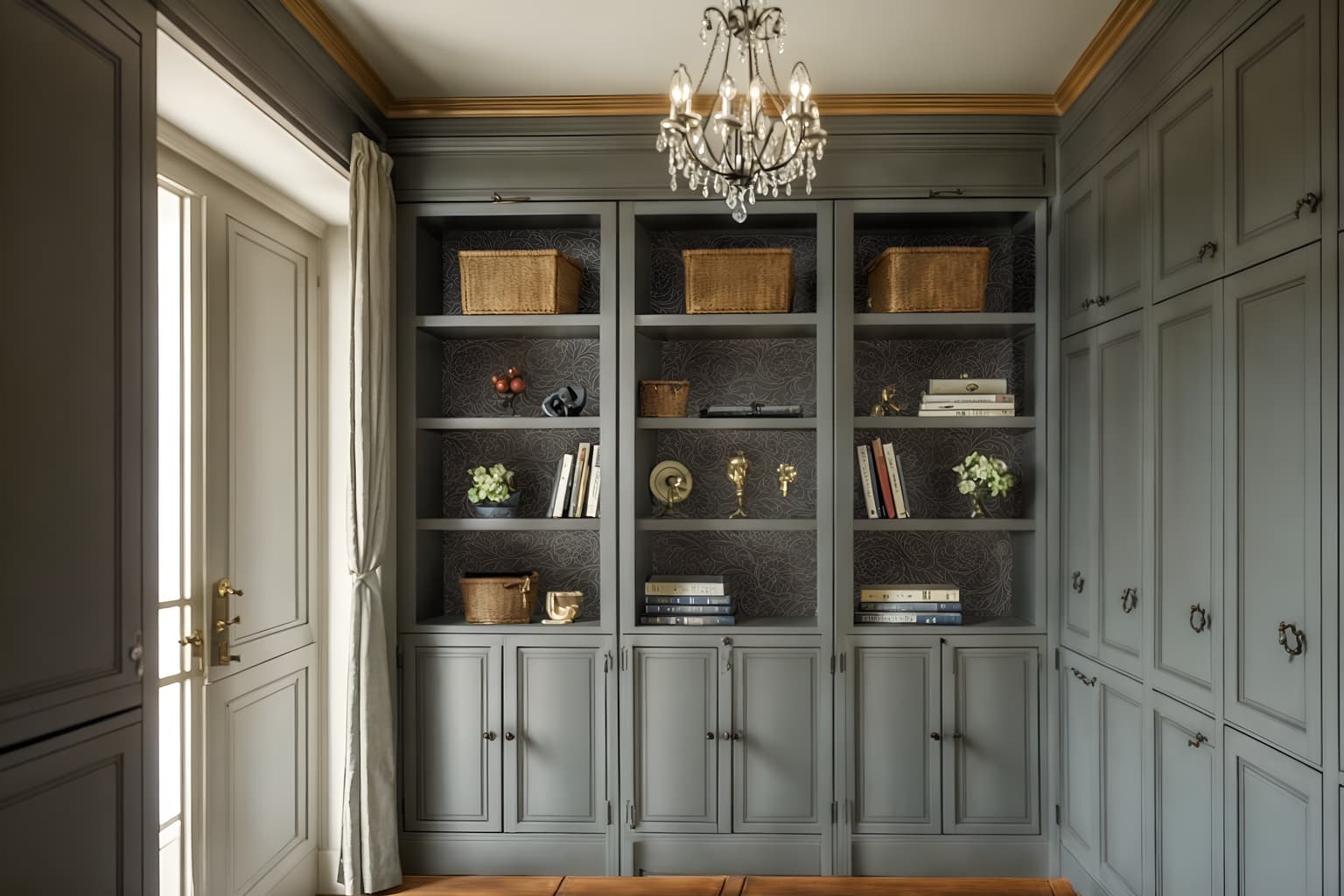 french-style (drop zone interior) with cubbies and a bench and storage drawers and lockers and high up storage and shelves for shoes and cabinets and storage baskets. . . cinematic photo, highly detailed, cinematic lighting, ultra-detailed, ultrarealistic, photorealism, 8k. french interior design style. masterpiece, cinematic light, ultrarealistic+, photorealistic+, 8k, raw photo, realistic, sharp focus on eyes, (symmetrical eyes), (intact eyes), hyperrealistic, highest quality, best quality, , highly detailed, masterpiece, best quality, extremely detailed 8k wallpaper, masterpiece, best quality, ultra-detailed, best shadow, detailed background, detailed face, detailed eyes, high contrast, best illumination, detailed face, dulux, caustic, dynamic angle, detailed glow. dramatic lighting. highly detailed, insanely detailed hair, symmetrical, intricate details, professionally retouched, 8k high definition. strong bokeh. award winning photo.