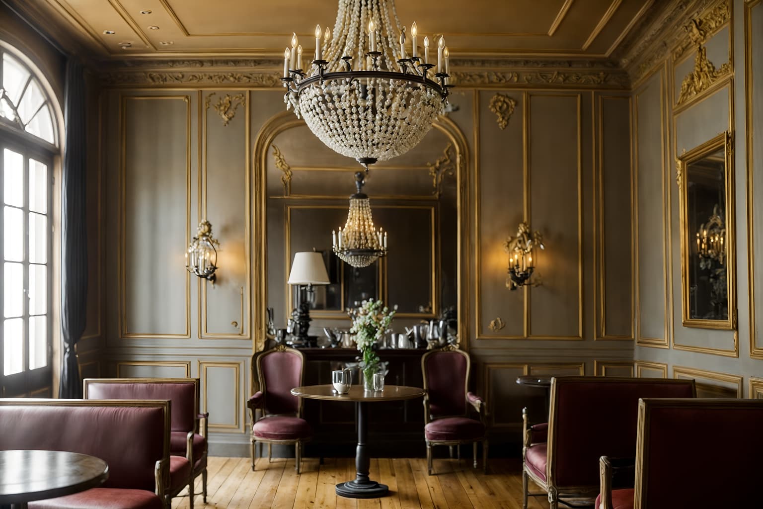 french-style (coffee shop interior) . . cinematic photo, highly detailed, cinematic lighting, ultra-detailed, ultrarealistic, photorealism, 8k. french interior design style. masterpiece, cinematic light, ultrarealistic+, photorealistic+, 8k, raw photo, realistic, sharp focus on eyes, (symmetrical eyes), (intact eyes), hyperrealistic, highest quality, best quality, , highly detailed, masterpiece, best quality, extremely detailed 8k wallpaper, masterpiece, best quality, ultra-detailed, best shadow, detailed background, detailed face, detailed eyes, high contrast, best illumination, detailed face, dulux, caustic, dynamic angle, detailed glow. dramatic lighting. highly detailed, insanely detailed hair, symmetrical, intricate details, professionally retouched, 8k high definition. strong bokeh. award winning photo.