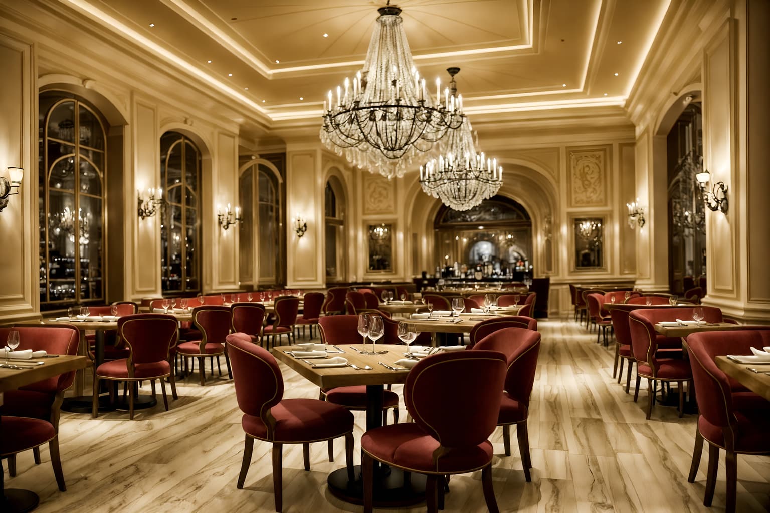 french-style (restaurant interior) with restaurant chairs and restaurant bar and restaurant dining tables and restaurant decor and restaurant chairs. . . cinematic photo, highly detailed, cinematic lighting, ultra-detailed, ultrarealistic, photorealism, 8k. french interior design style. masterpiece, cinematic light, ultrarealistic+, photorealistic+, 8k, raw photo, realistic, sharp focus on eyes, (symmetrical eyes), (intact eyes), hyperrealistic, highest quality, best quality, , highly detailed, masterpiece, best quality, extremely detailed 8k wallpaper, masterpiece, best quality, ultra-detailed, best shadow, detailed background, detailed face, detailed eyes, high contrast, best illumination, detailed face, dulux, caustic, dynamic angle, detailed glow. dramatic lighting. highly detailed, insanely detailed hair, symmetrical, intricate details, professionally retouched, 8k high definition. strong bokeh. award winning photo.