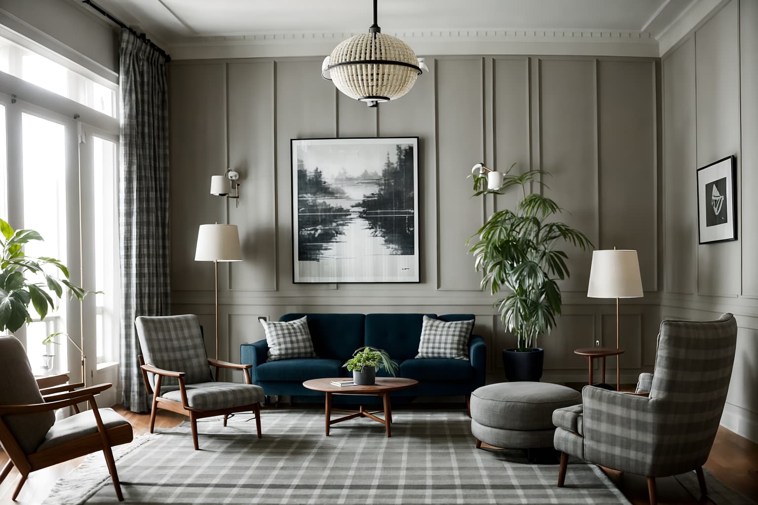 scandinavian-style (hotel lobby interior) with check in desk and plant and lounge chairs and sofas and rug and coffee tables and furniture and hanging lamps. . with . . cinematic photo, highly detailed, cinematic lighting, ultra-detailed, ultrarealistic, photorealism, 8k. scandinavian interior design style. masterpiece, cinematic light, ultrarealistic+, photorealistic+, 8k, raw photo, realistic, sharp focus on eyes, (symmetrical eyes), (intact eyes), hyperrealistic, highest quality, best quality, , highly detailed, masterpiece, best quality, extremely detailed 8k wallpaper, masterpiece, best quality, ultra-detailed, best shadow, detailed background, detailed face, detailed eyes, high contrast, best illumination, detailed face, dulux, caustic, dynamic angle, detailed glow. dramatic lighting. highly detailed, insanely detailed hair, symmetrical, intricate details, professionally retouched, 8k high definition. strong bokeh. award winning photo.
