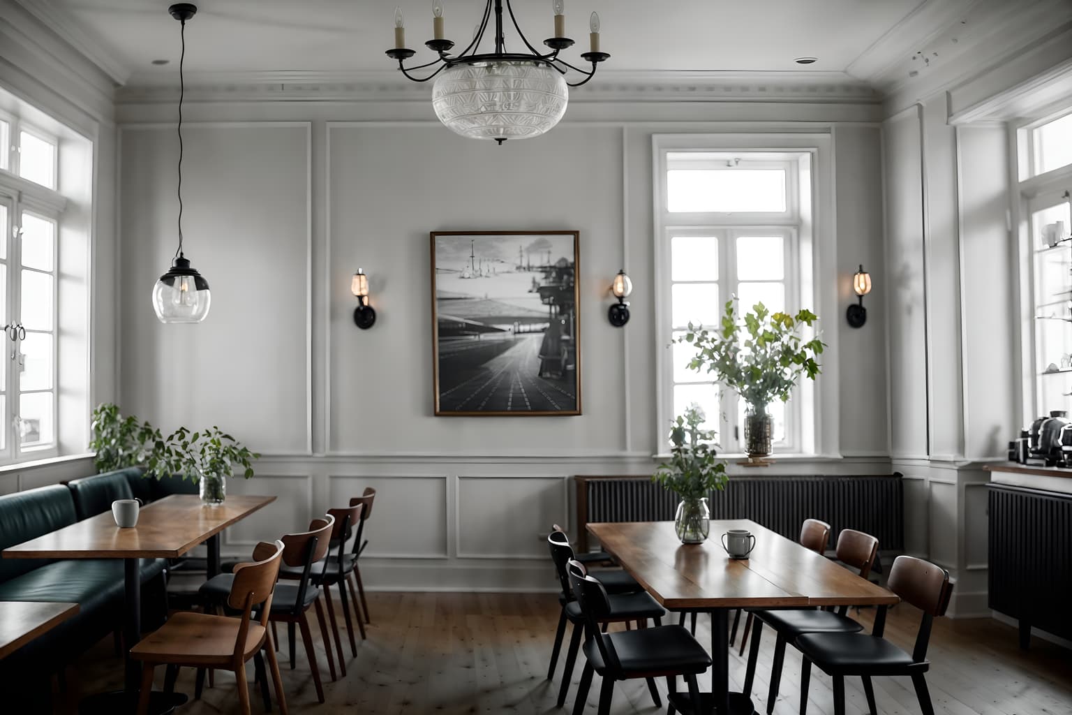 scandinavian-style (coffee shop interior) . with . . cinematic photo, highly detailed, cinematic lighting, ultra-detailed, ultrarealistic, photorealism, 8k. scandinavian interior design style. masterpiece, cinematic light, ultrarealistic+, photorealistic+, 8k, raw photo, realistic, sharp focus on eyes, (symmetrical eyes), (intact eyes), hyperrealistic, highest quality, best quality, , highly detailed, masterpiece, best quality, extremely detailed 8k wallpaper, masterpiece, best quality, ultra-detailed, best shadow, detailed background, detailed face, detailed eyes, high contrast, best illumination, detailed face, dulux, caustic, dynamic angle, detailed glow. dramatic lighting. highly detailed, insanely detailed hair, symmetrical, intricate details, professionally retouched, 8k high definition. strong bokeh. award winning photo.